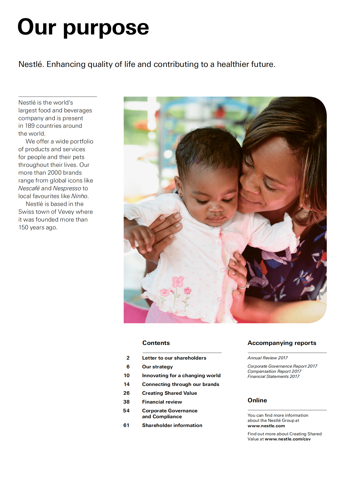 雀巢公司（NESTLÉ）2017年年度报告（英文版）.pdf 第2页