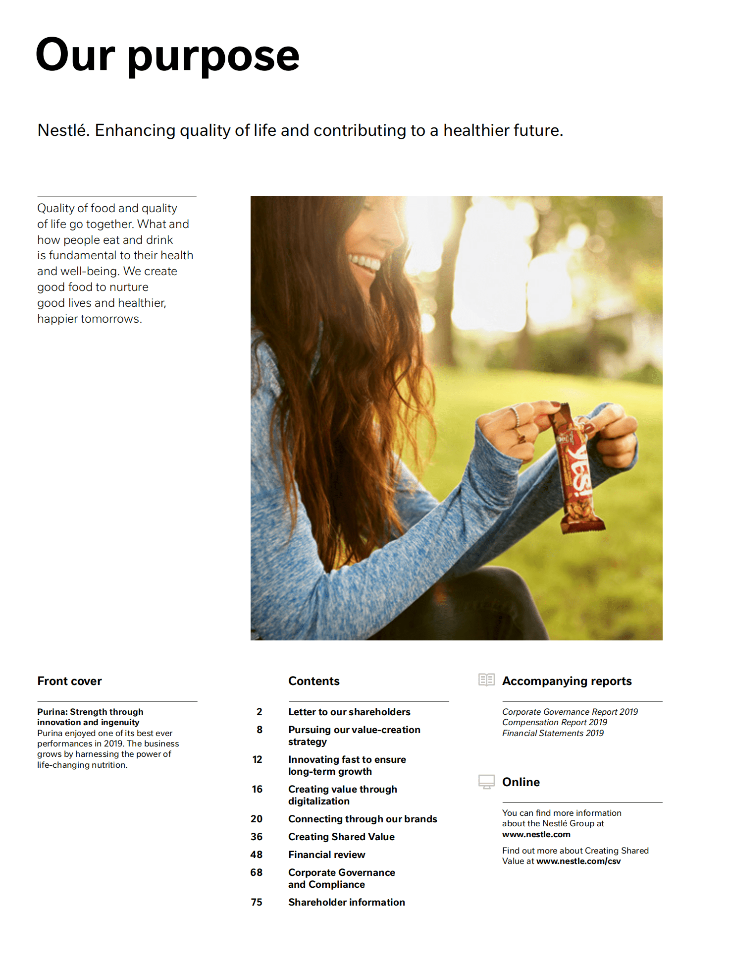 雀巢公司（NESTLÉ）2019年年度报告（英文版）.pdf 第2页