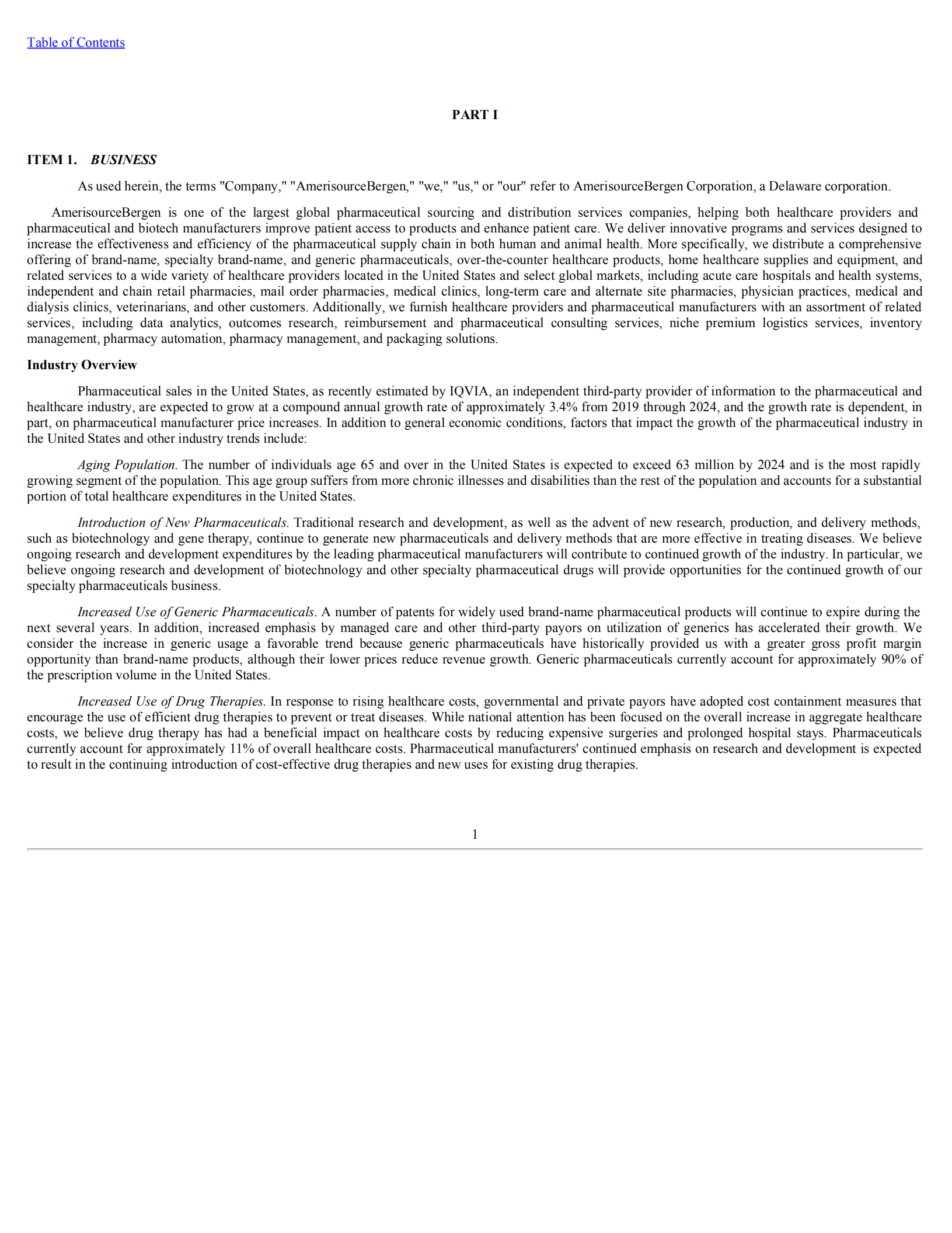 美源伯根公司（AMERISOURCEBERGEN）2020年年度报告（英文版）.pdf 第3页