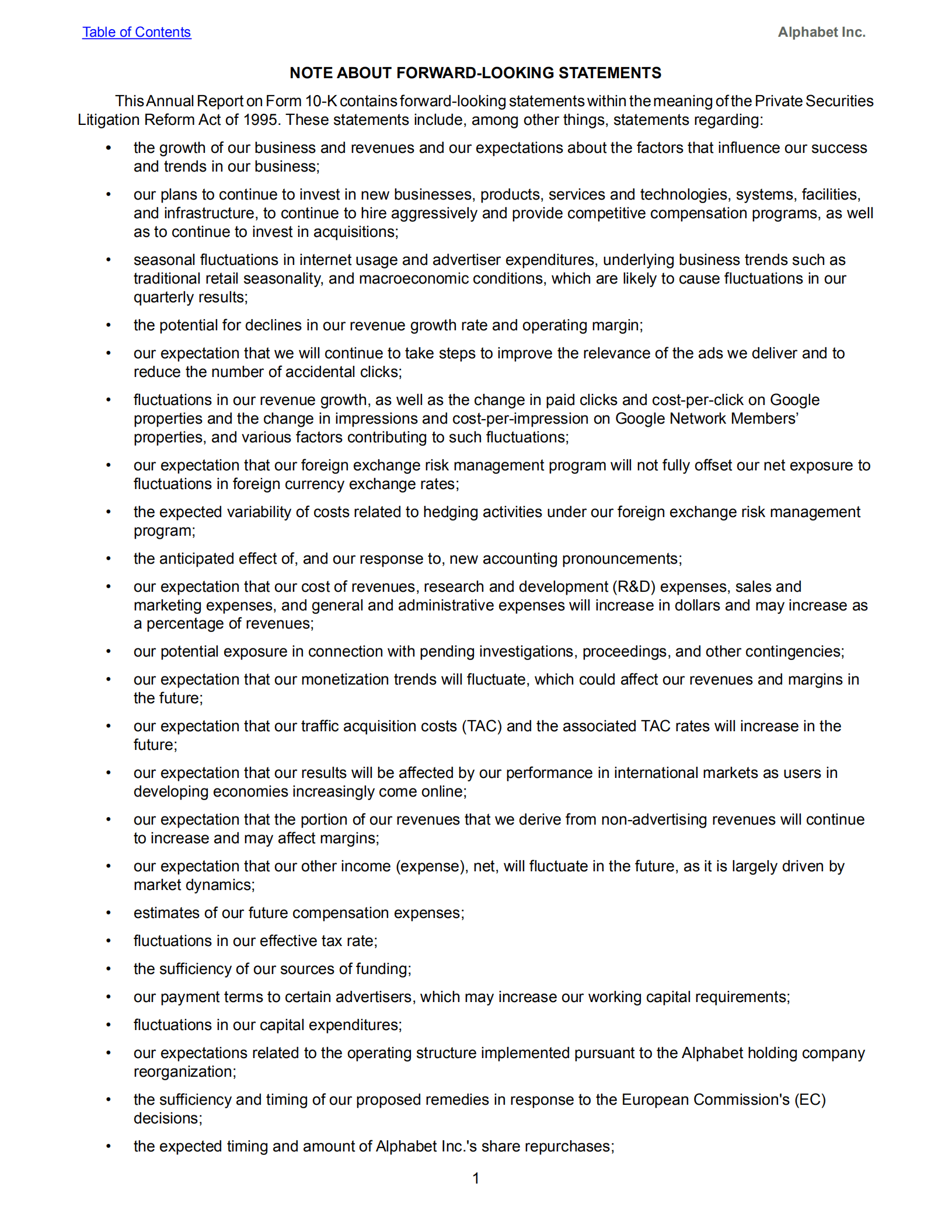 Alphabet公司（Alphabet Inc.）2018年年度报告（英文版）.pdf 第4页