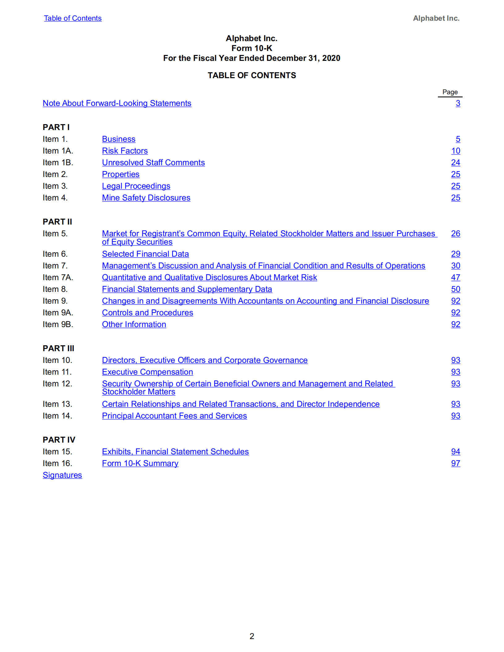 Alphabet公司（Alphabet Inc.）2020年年度报告（英文版）.pdf 第3页