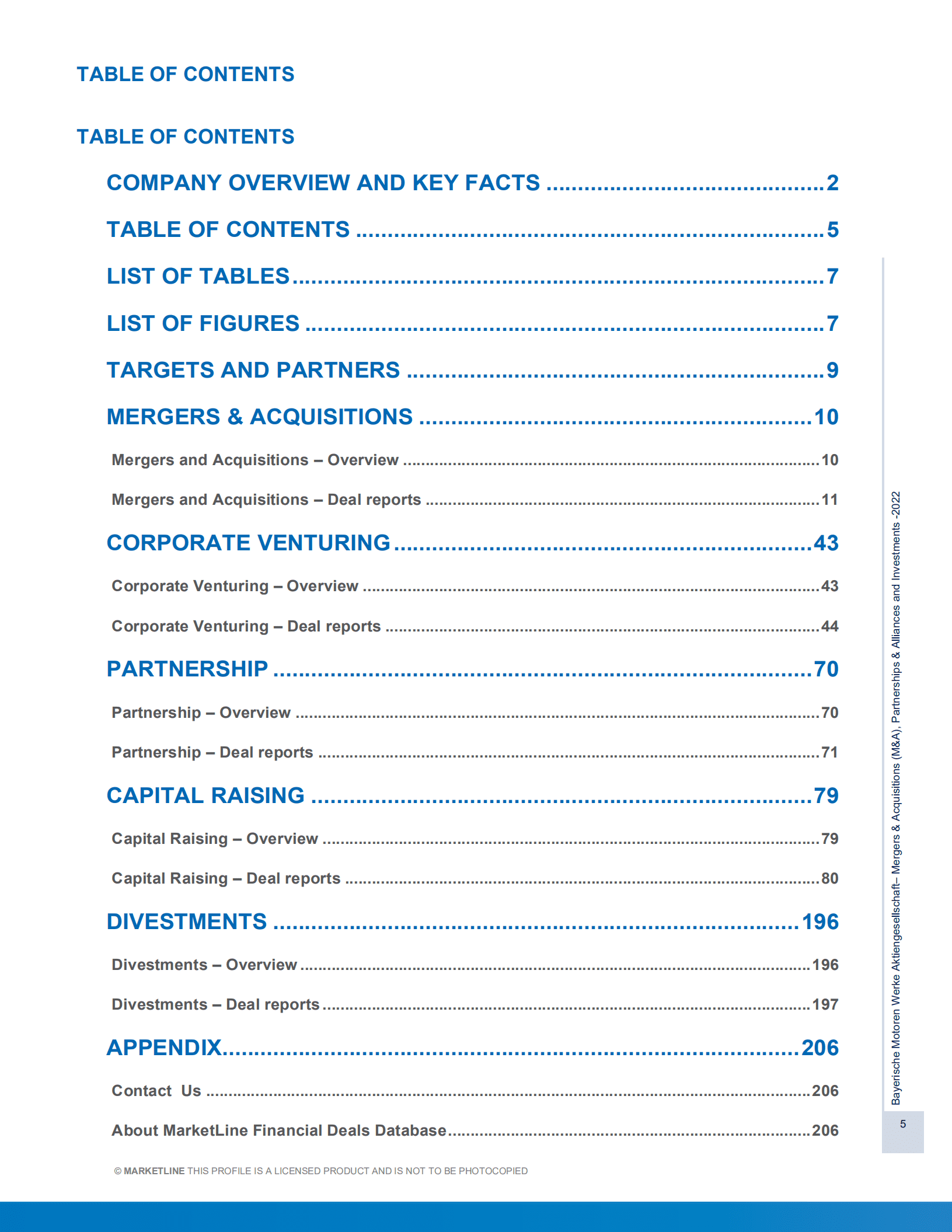 MarketLine：宝马集团并购、联盟与投资分析报告（英文版）.pdf 第5页
