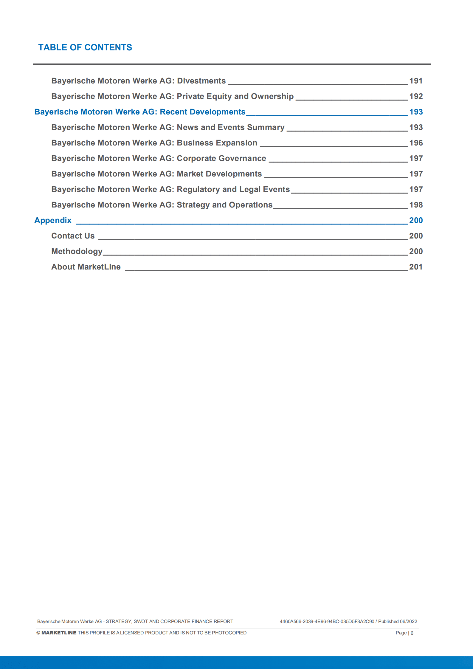 MarketLine：宝马集团发展概况、SWOT与财务状况深度分析报告（英文版）.pdf 第6页