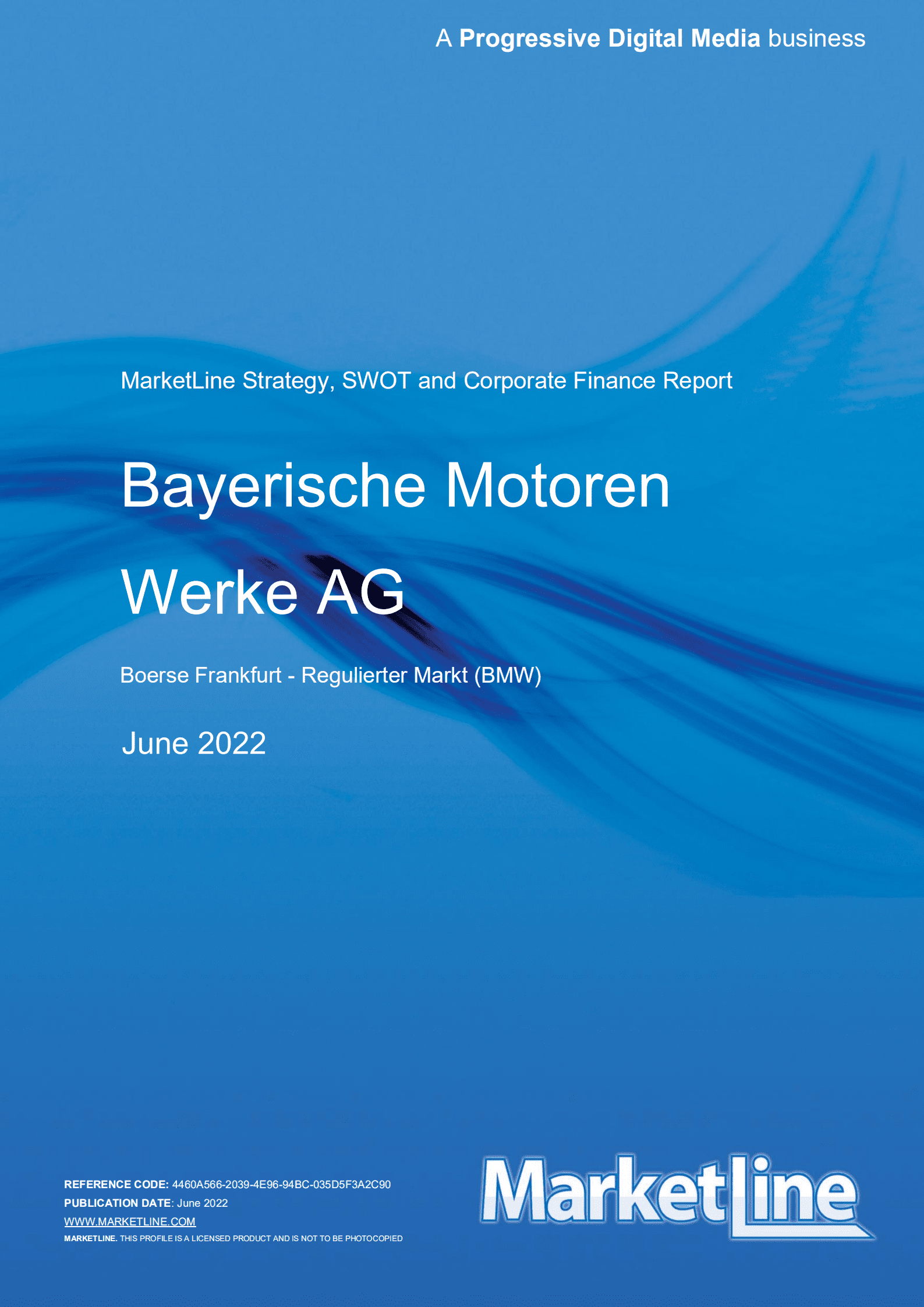 MarketLine：宝马集团发展概况、SWOT与财务状况深度分析报告（英文版）.pdf 第1页