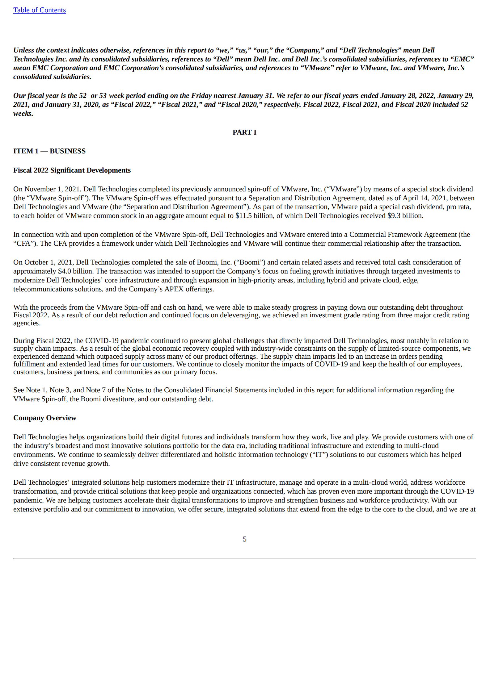 戴尔科技公司（DELL TECHNOLOGIES）2022财年年度报告（英文版）.pdf 第5页