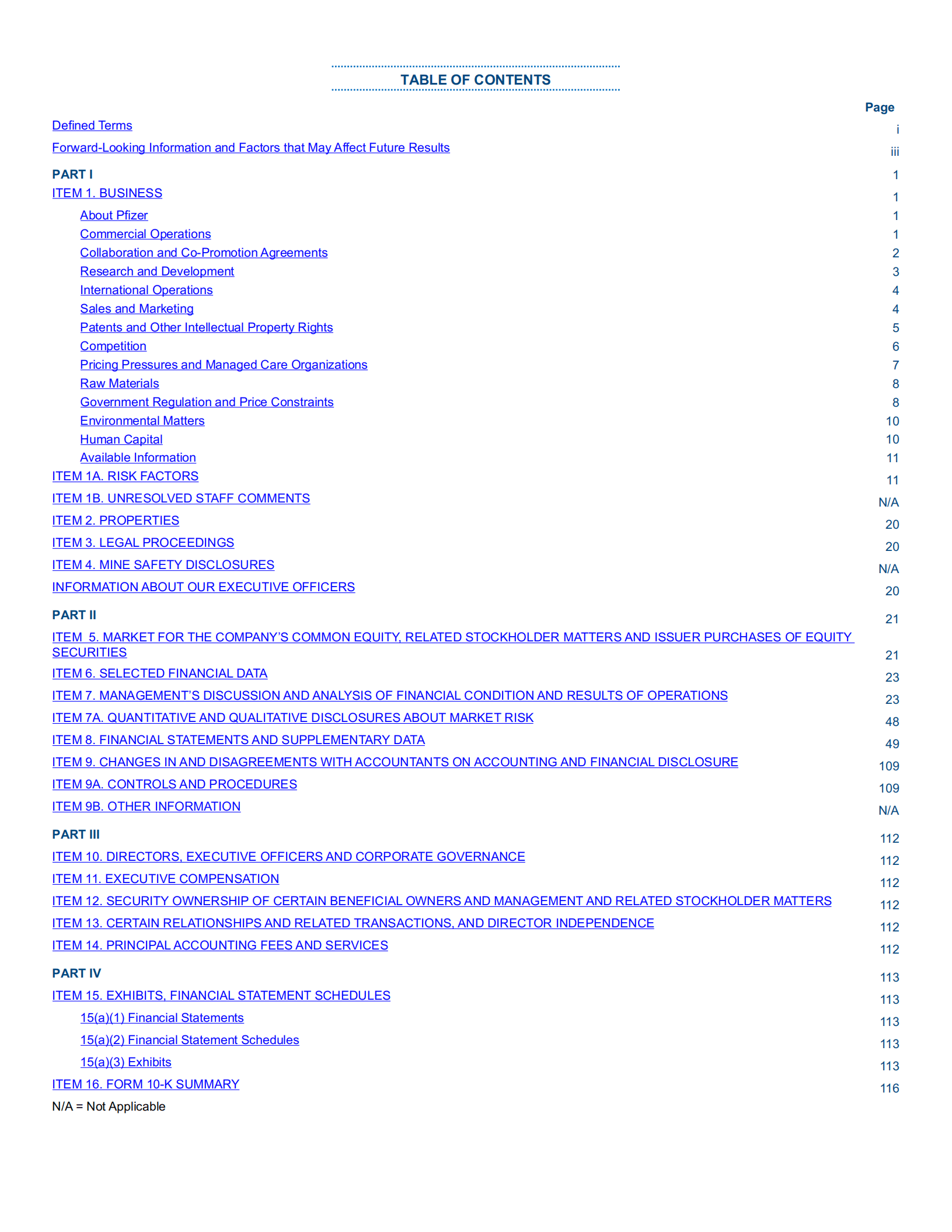 辉瑞制药（Pfizer）2020年年度报告（英文版）.pdf 第2页