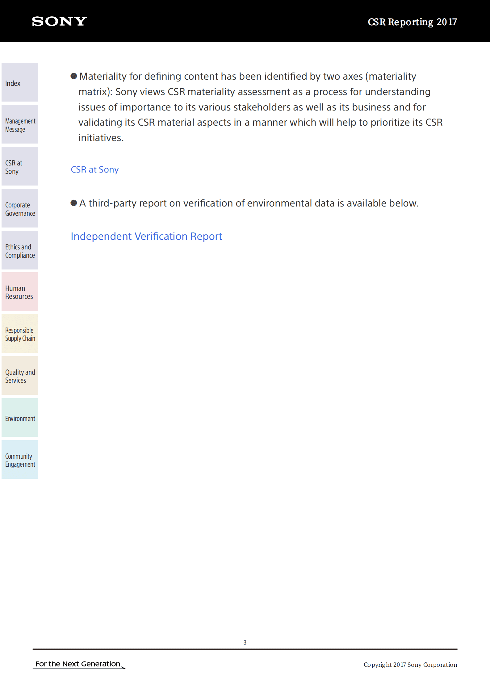 索尼（SONY）2017年可持续发展报告（英文版）.pdf.pdf 第4页