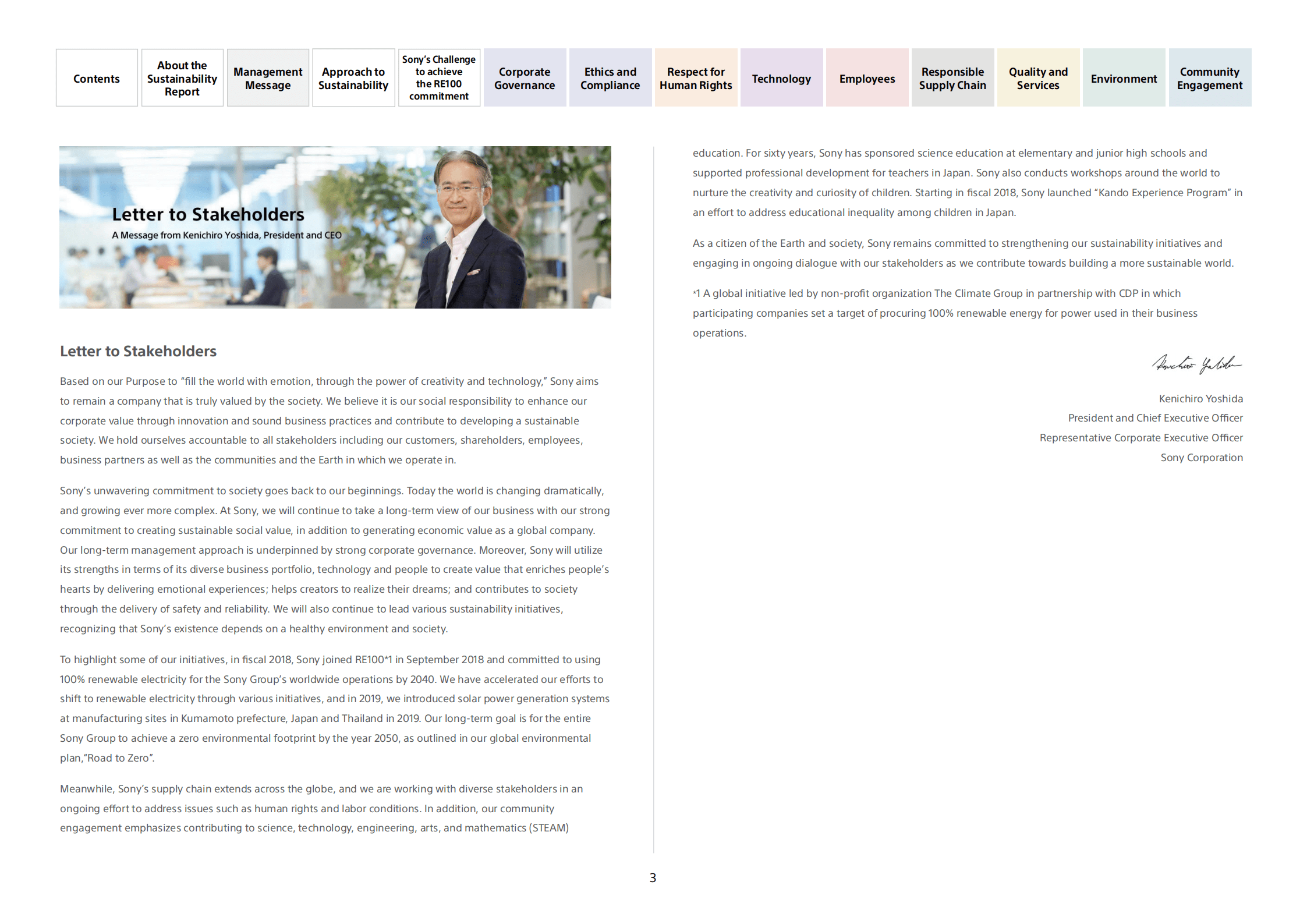 索尼（SONY）2019年可持续发展报告（英文版）.pdf.pdf 第4页