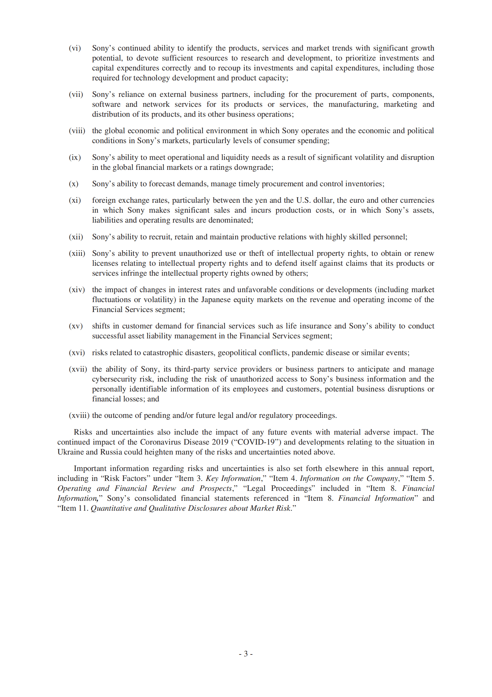 索尼（SONY）2021财年年度报告（英文版）.pdf 第3页