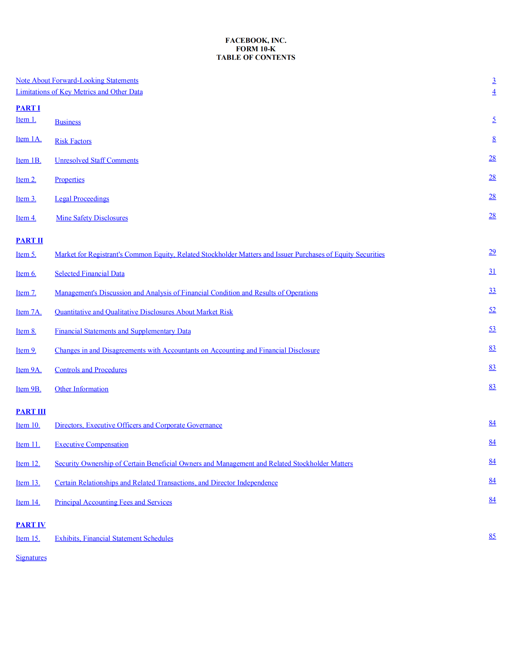 Facebook公司（FACEBOOK）2017财年年度报告（英文版）.pdf 第2页