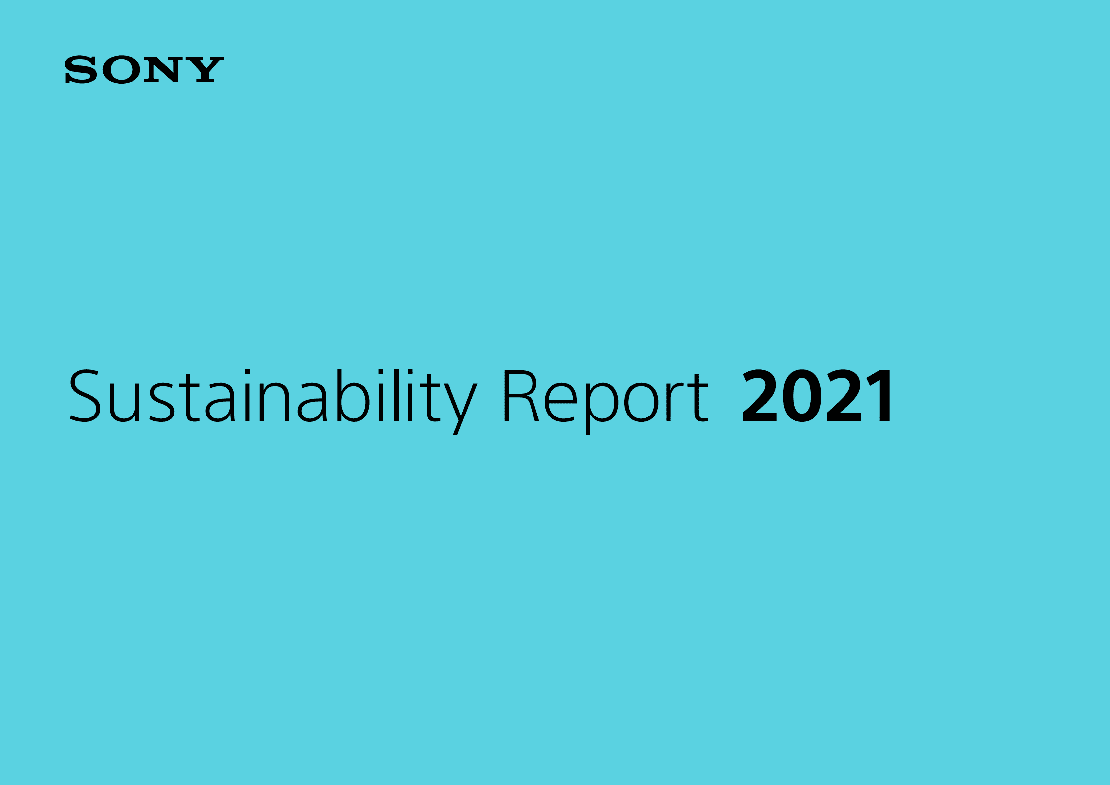 索尼（SONY）2021年可持续发展报告（英文版）.pdf 第1页