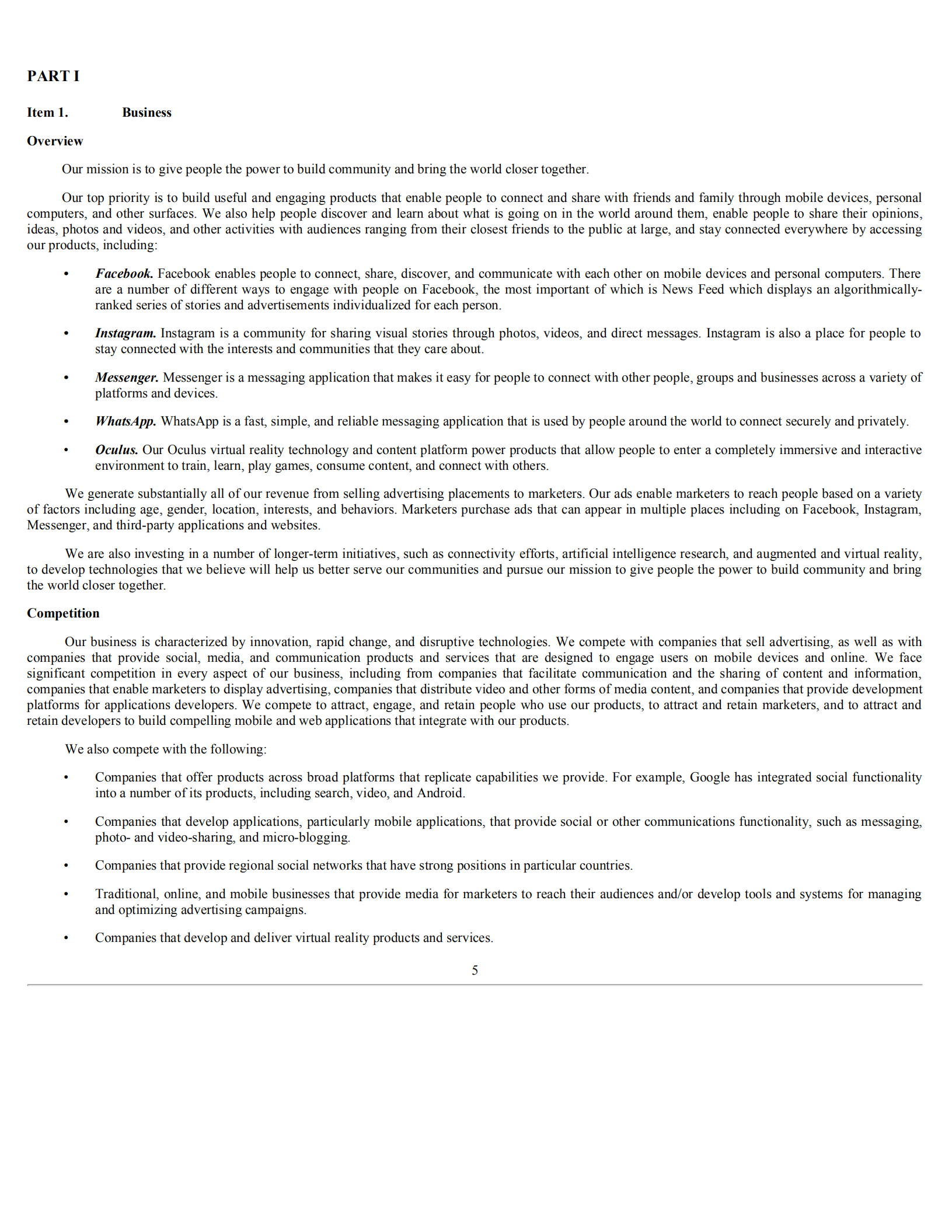 Facebook公司（FACEBOOK）2018财年年度报告（英文版）.pdf 第6页