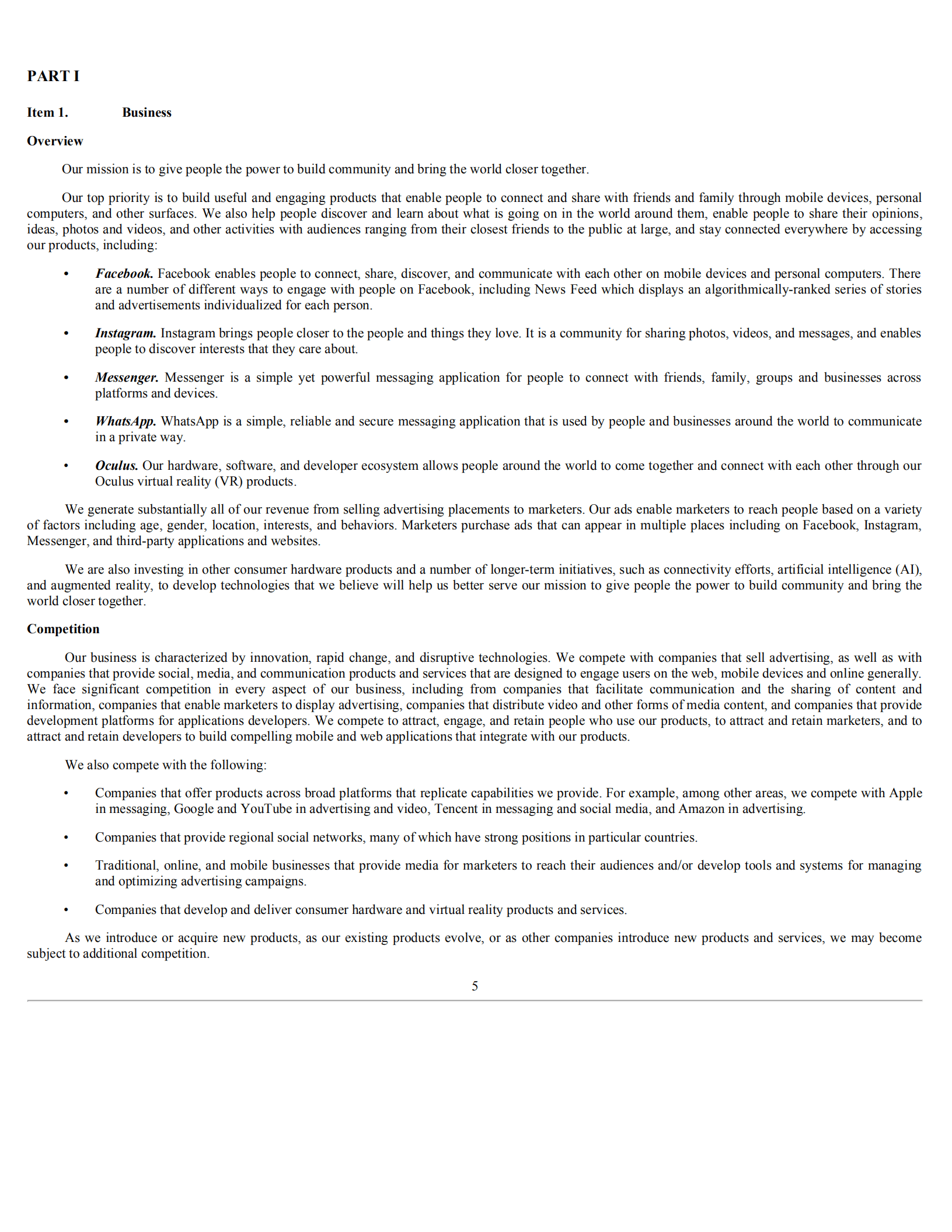 Facebook公司（FACEBOOK）2019财年年度报告（英文版）.pdf 第6页