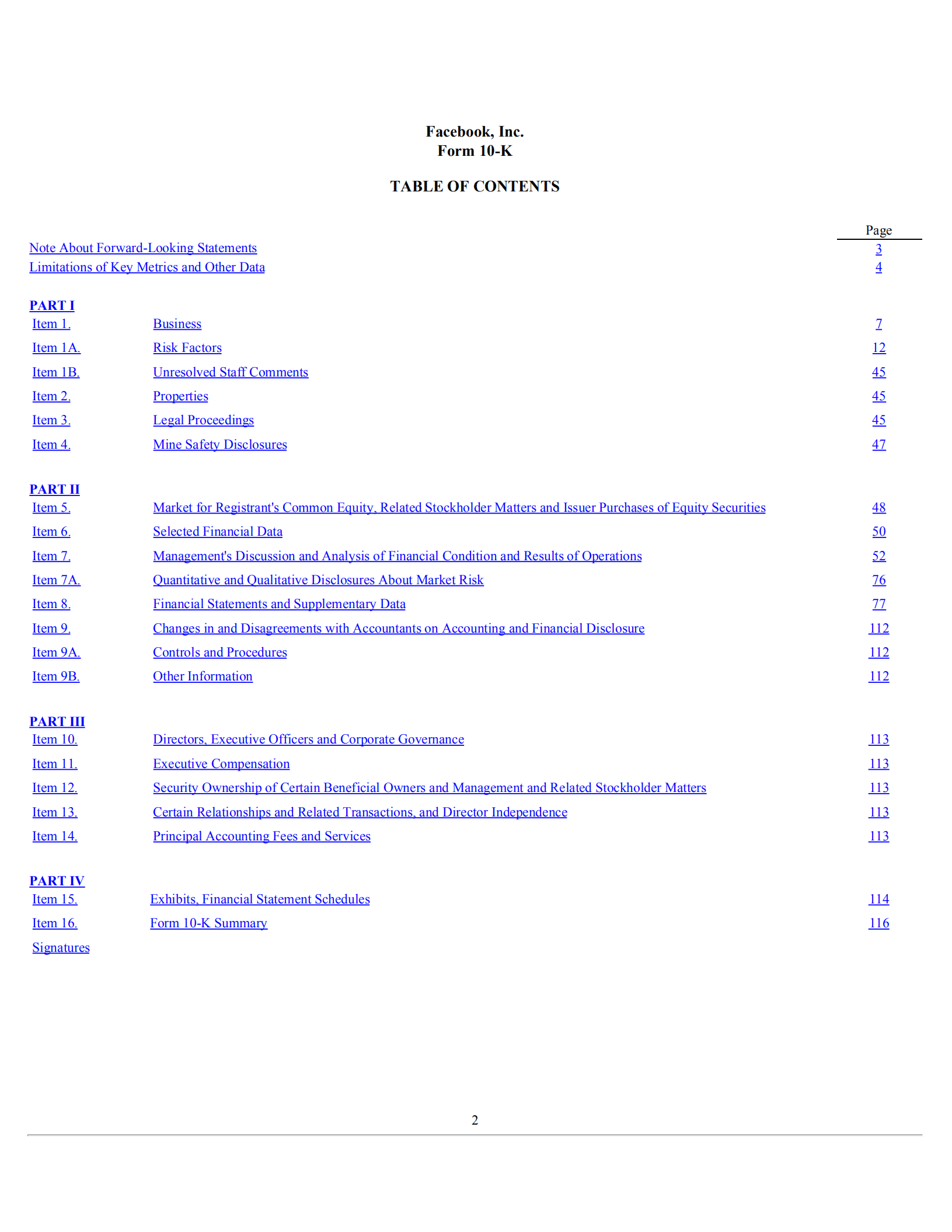 Facebook公司（FACEBOOK）2021财年年度报告（英文版）.pdf 第2页
