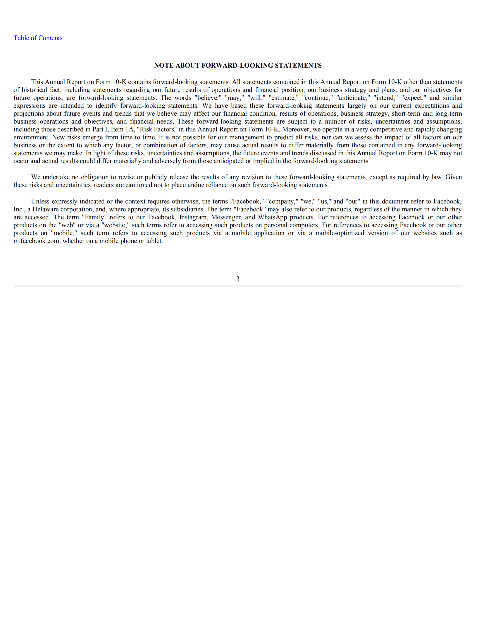 Facebook公司（FACEBOOK）2021财年年度报告（英文版）.pdf 第3页