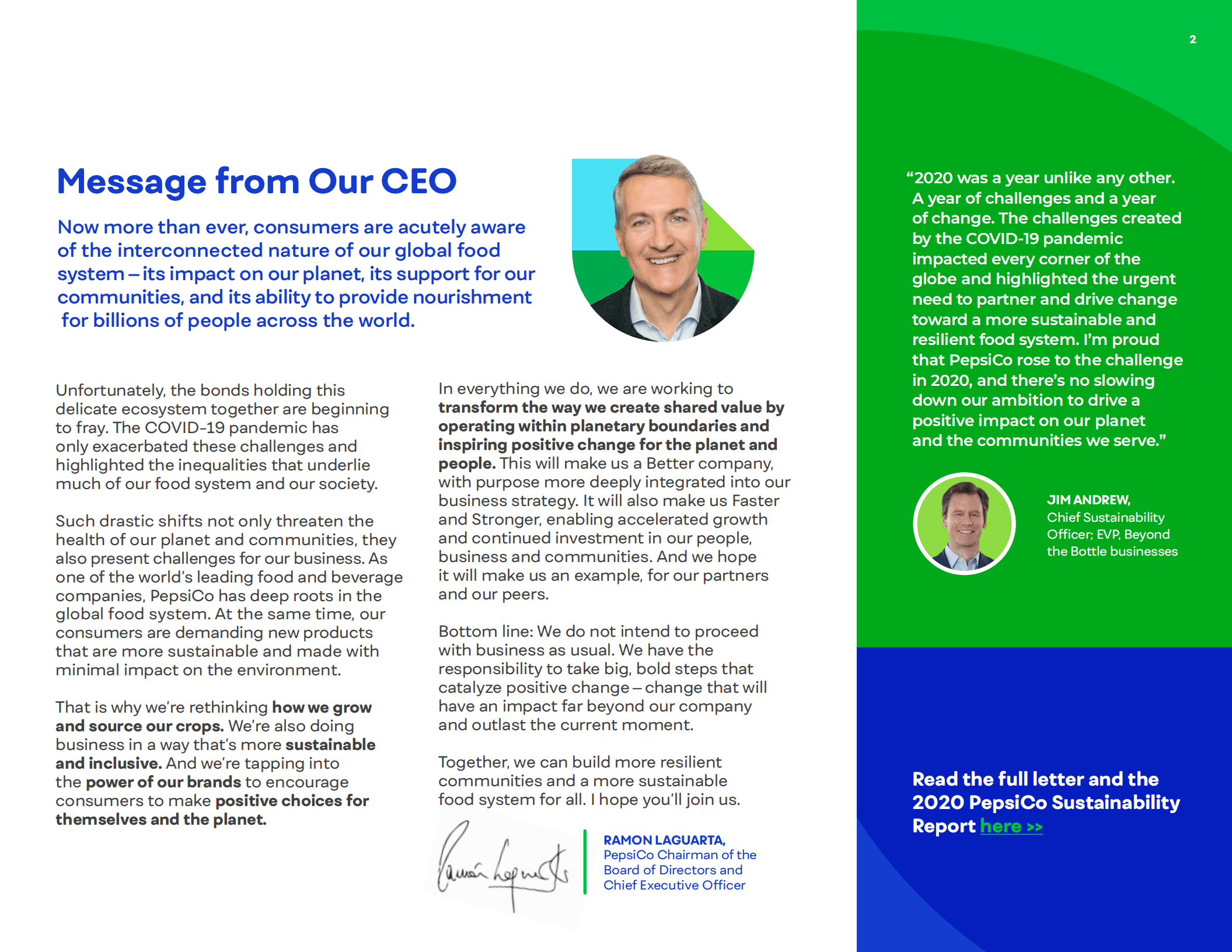 百事公司（PEPSICO）2020年可持续发展报告（英文版）.pdf 第2页