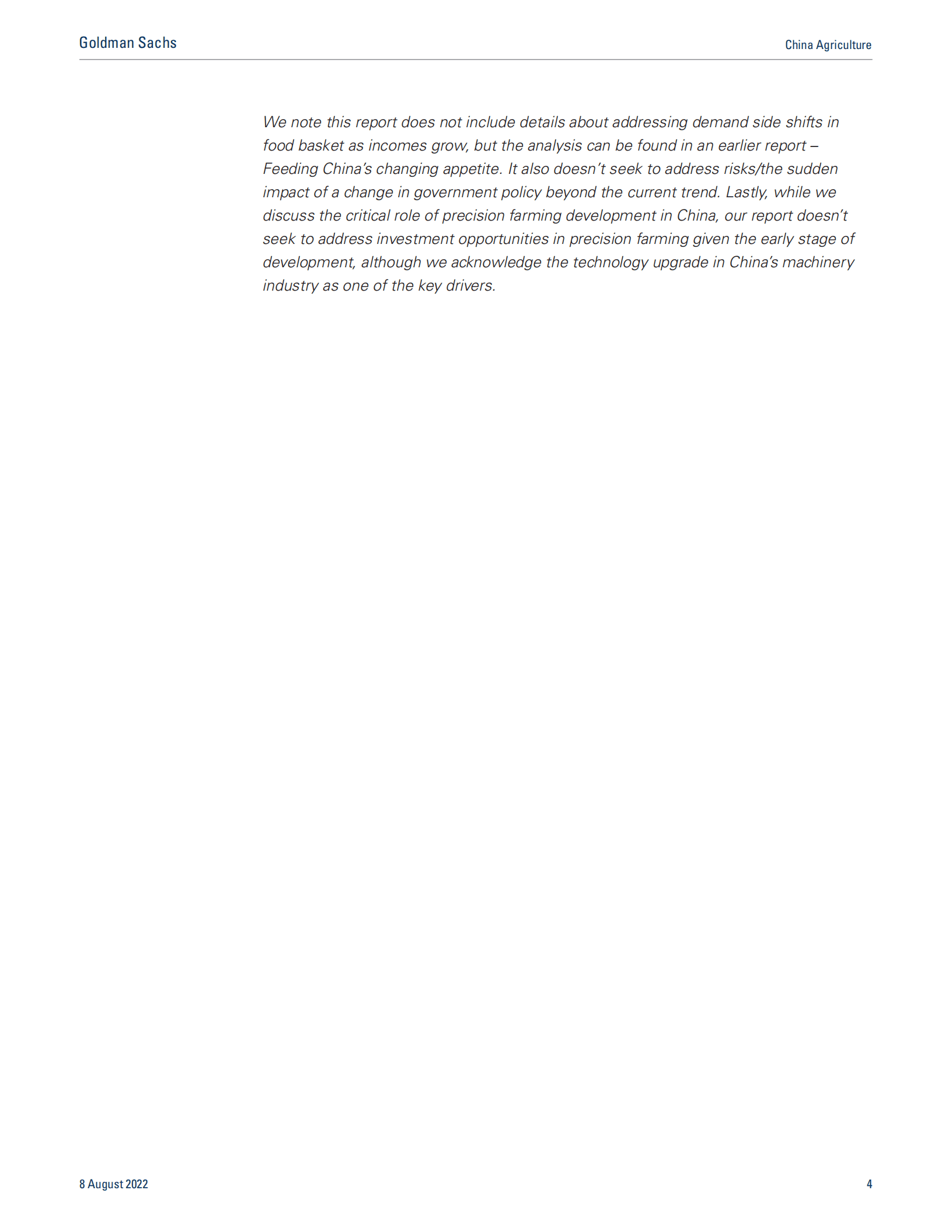 高盛（Goldman Sachs）：2022年中国农业研究报告（英文版）.pdf 第4页