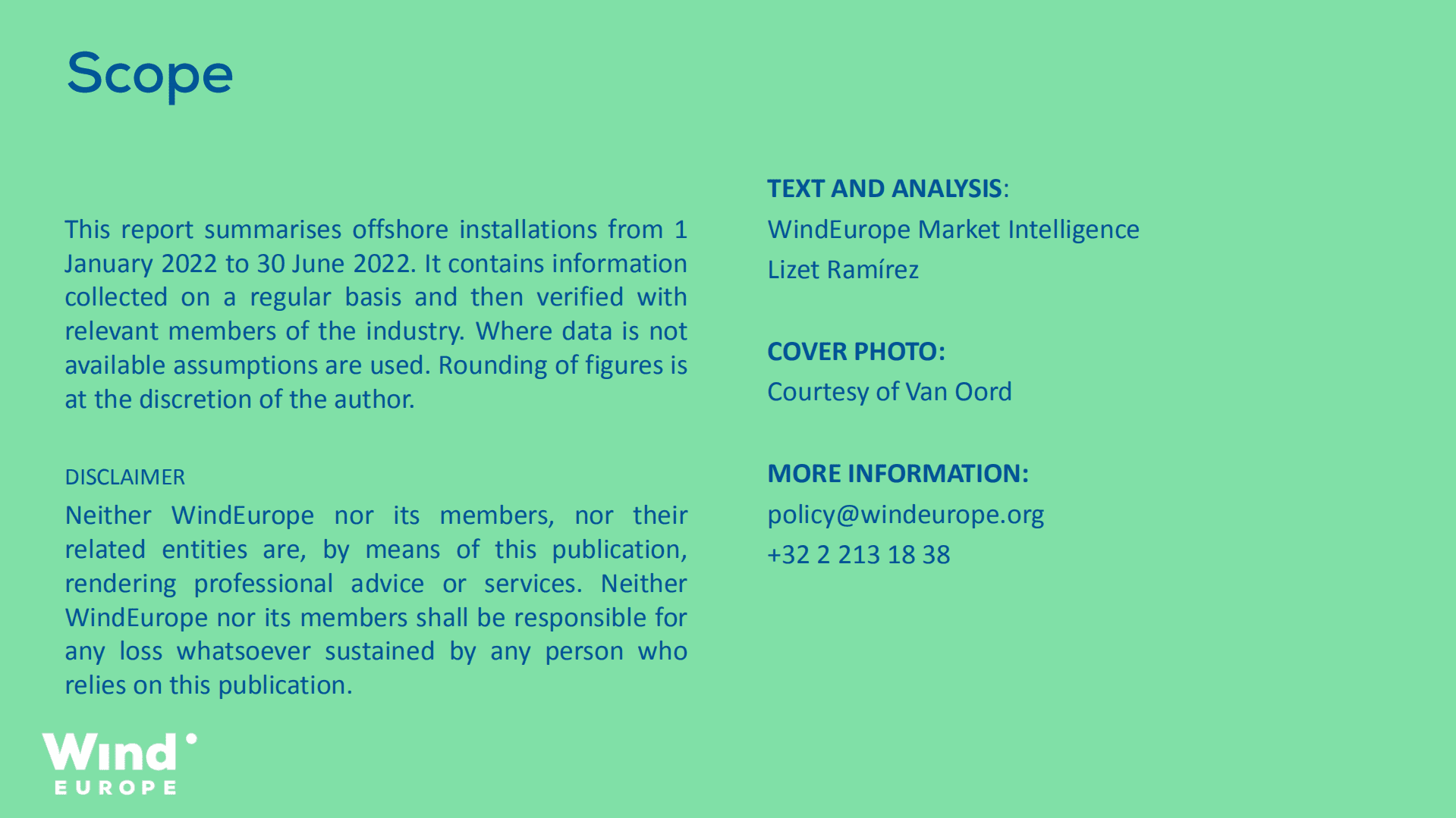 欧洲风能协会（Wind Europe）：2022年海上风能年中统计报告（英文版）.pdf 第2页