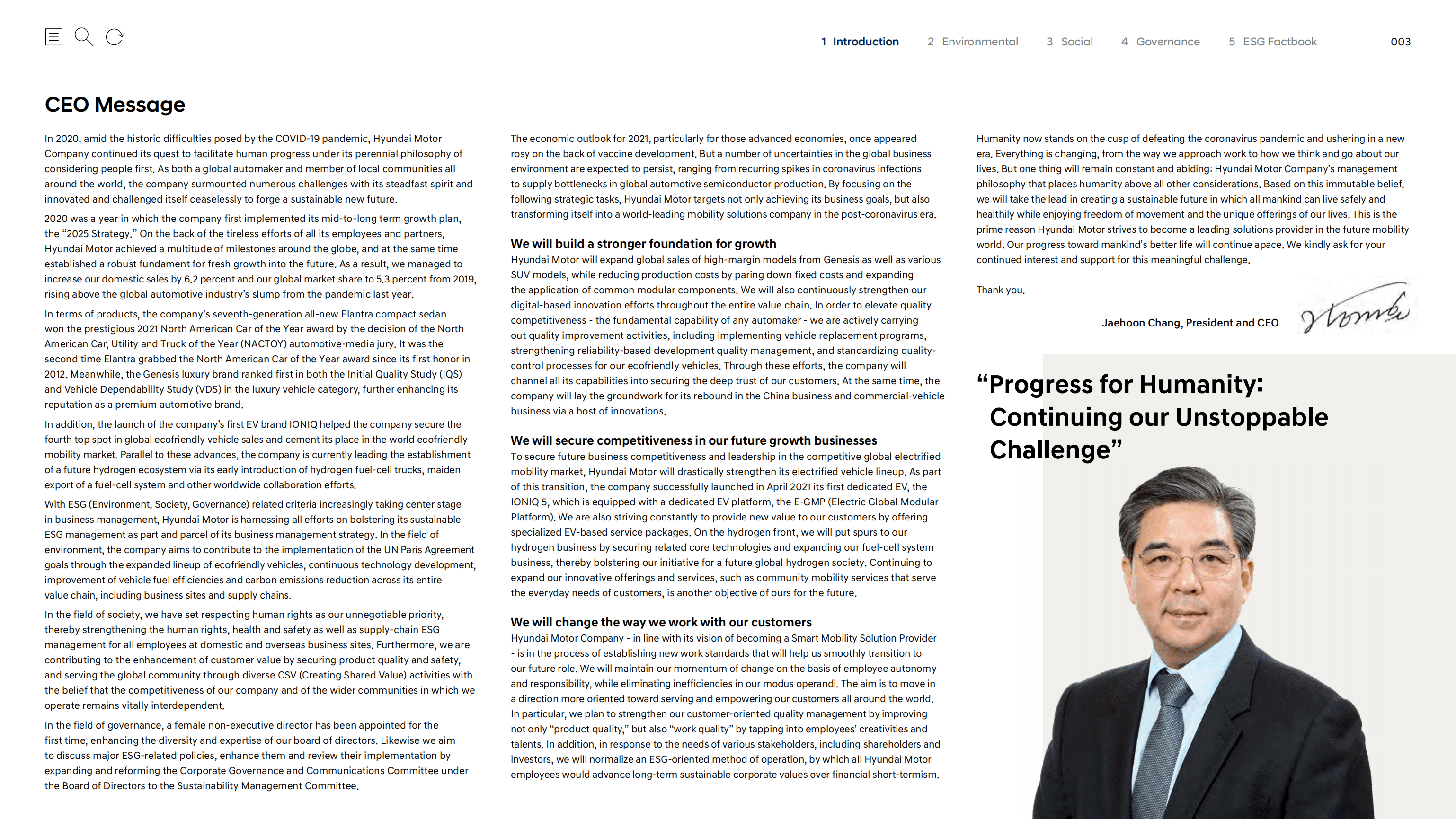 现代汽车（HYUNDAI MOTOR）2021年可持续发展报告（英文版）.pdf 第3页