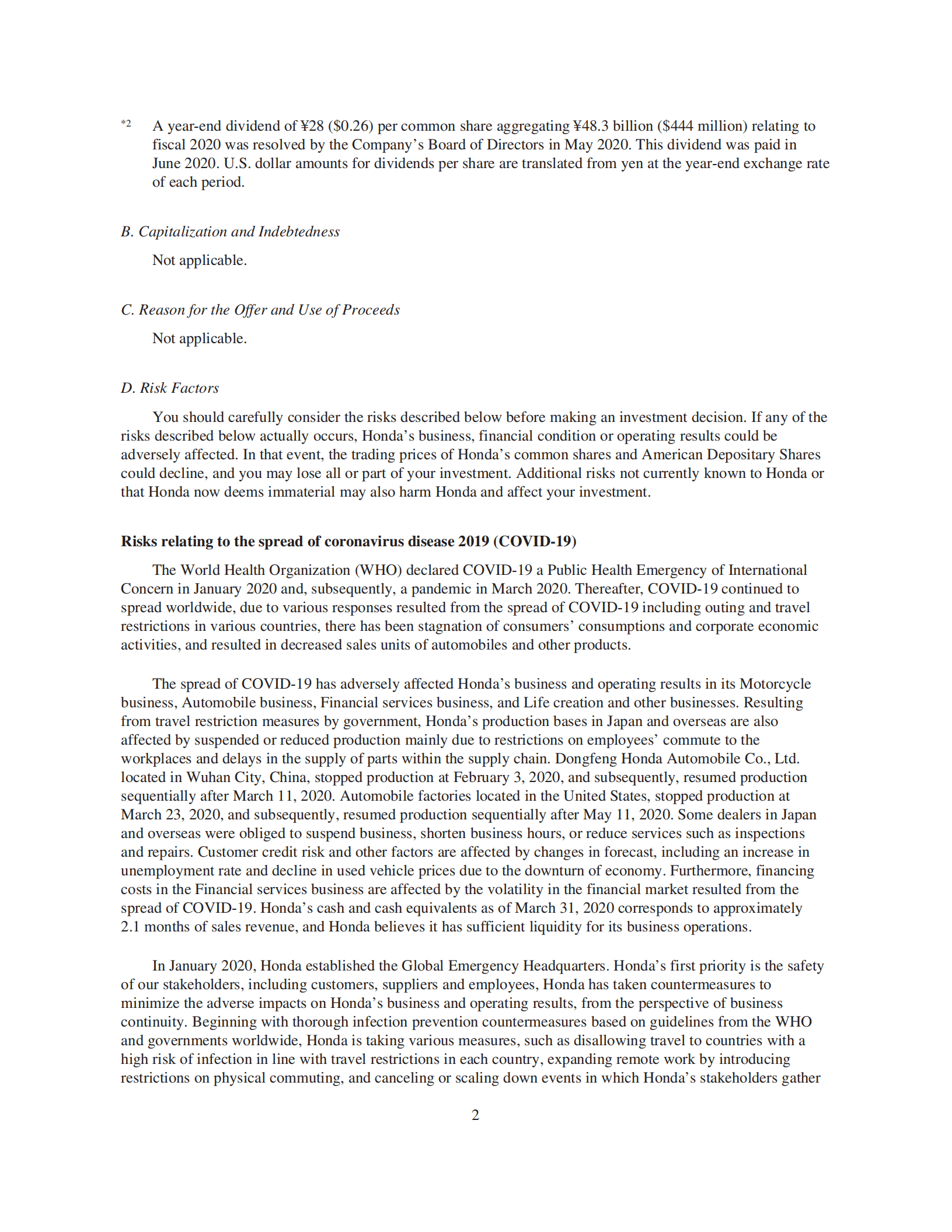 本田汽车（HONDA MOTOR）2020财年年度报告（英文版）.pdf 第5页