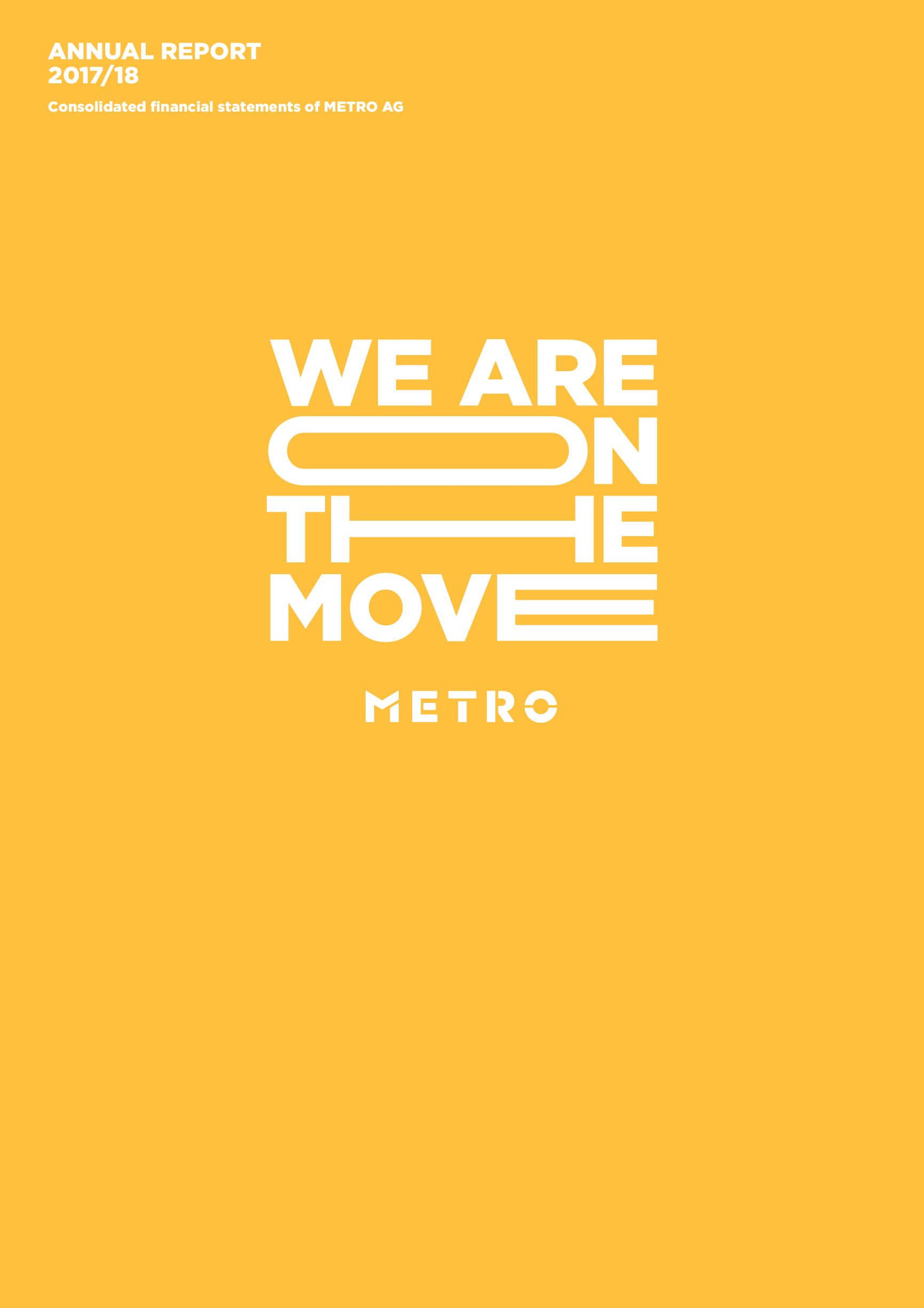 麦德龙（METRO）2017-2018年年度报告（英文版）.pdf 第1页