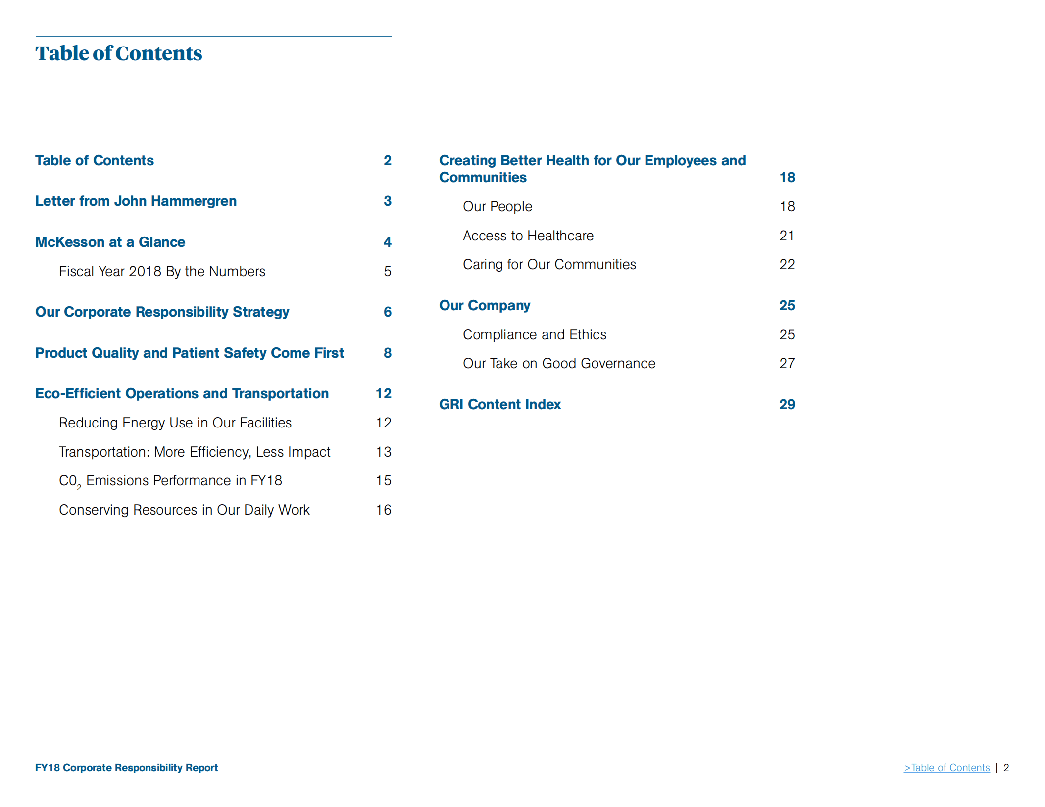 麦克森公司（MCKESSON）2018财年企业社会责任报告（英文版）.pdf 第2页