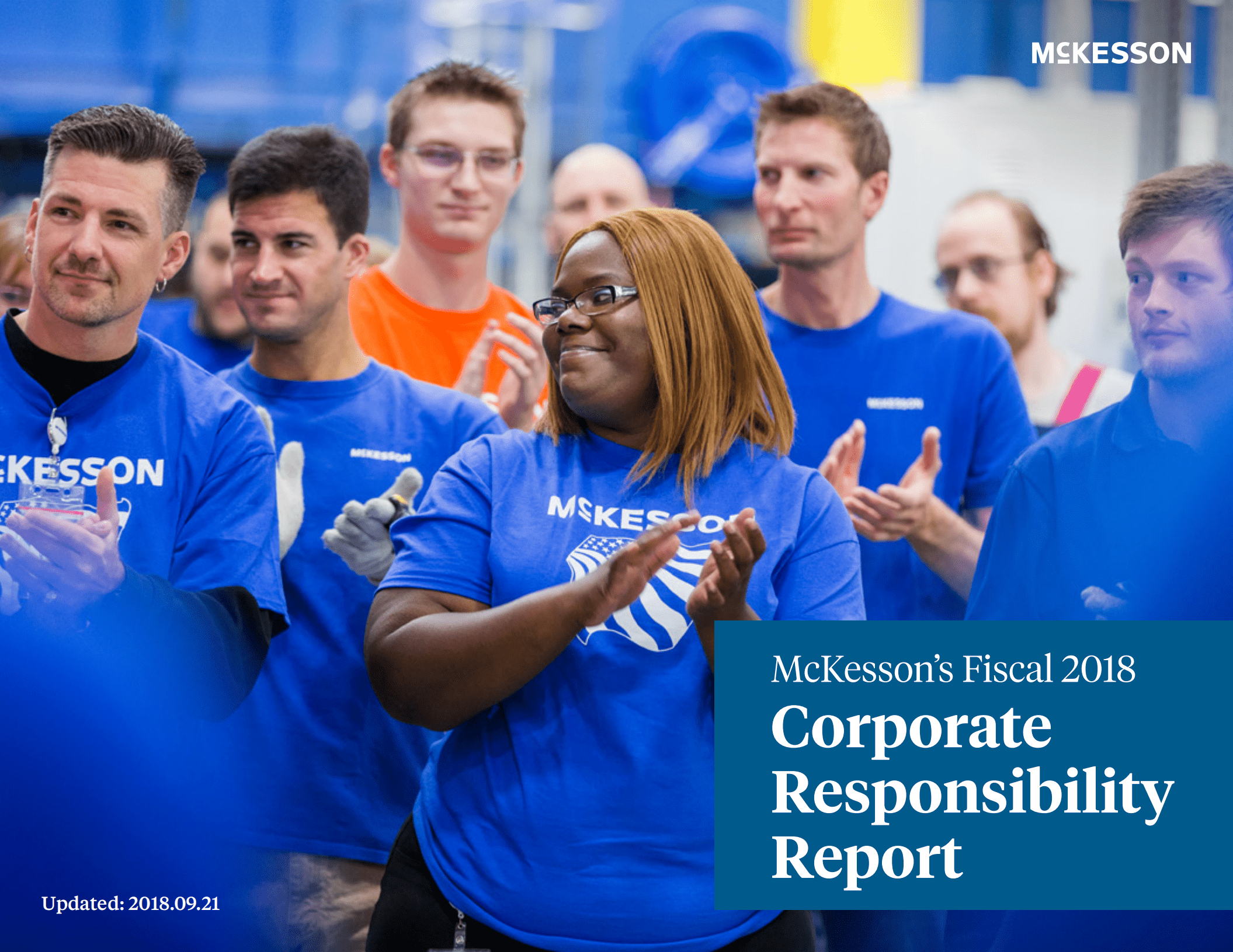 麦克森公司（MCKESSON）2018财年企业社会责任报告（英文版）.pdf 第1页