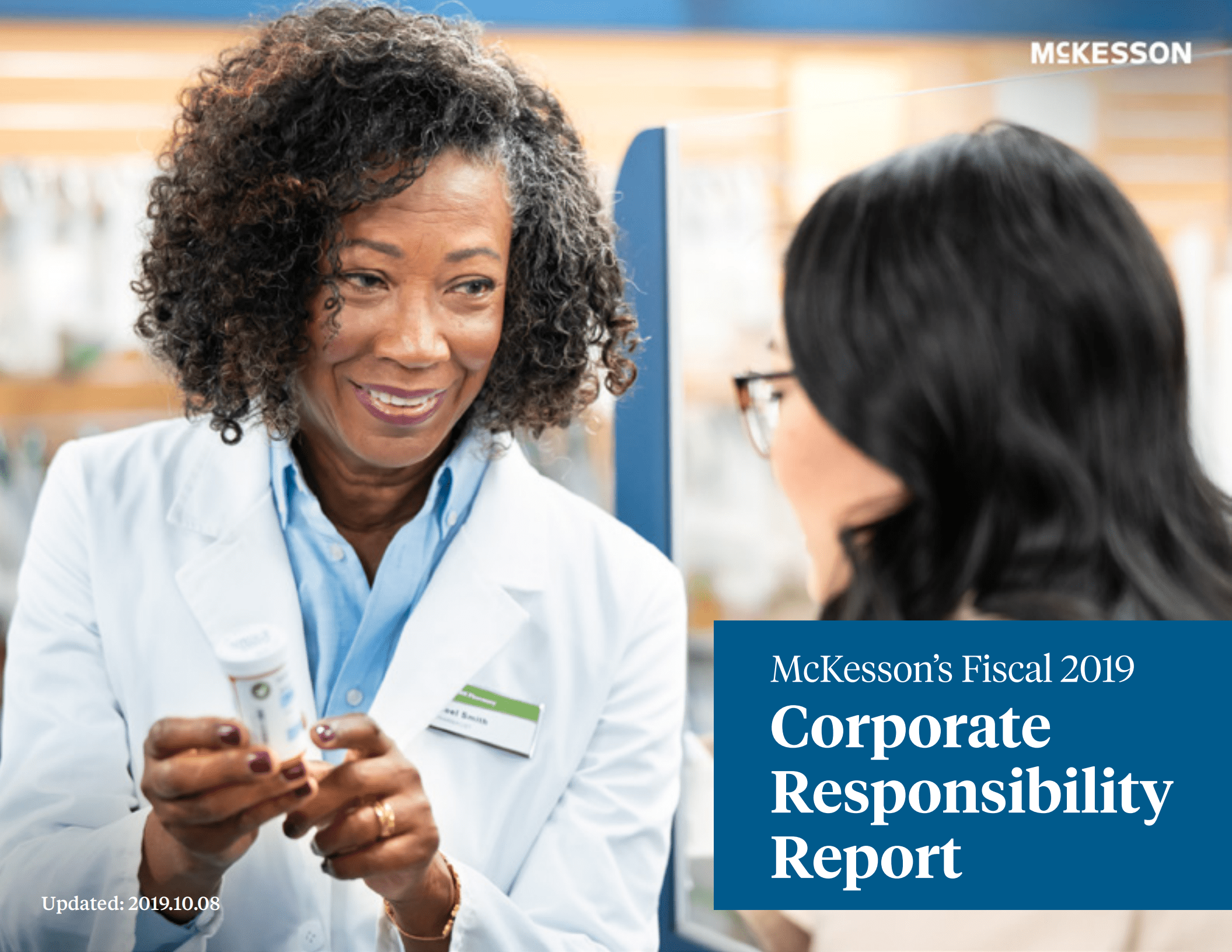 麦克森公司（MCKESSON）2019财年企业社会责任报告（英文版）.pdf 第1页