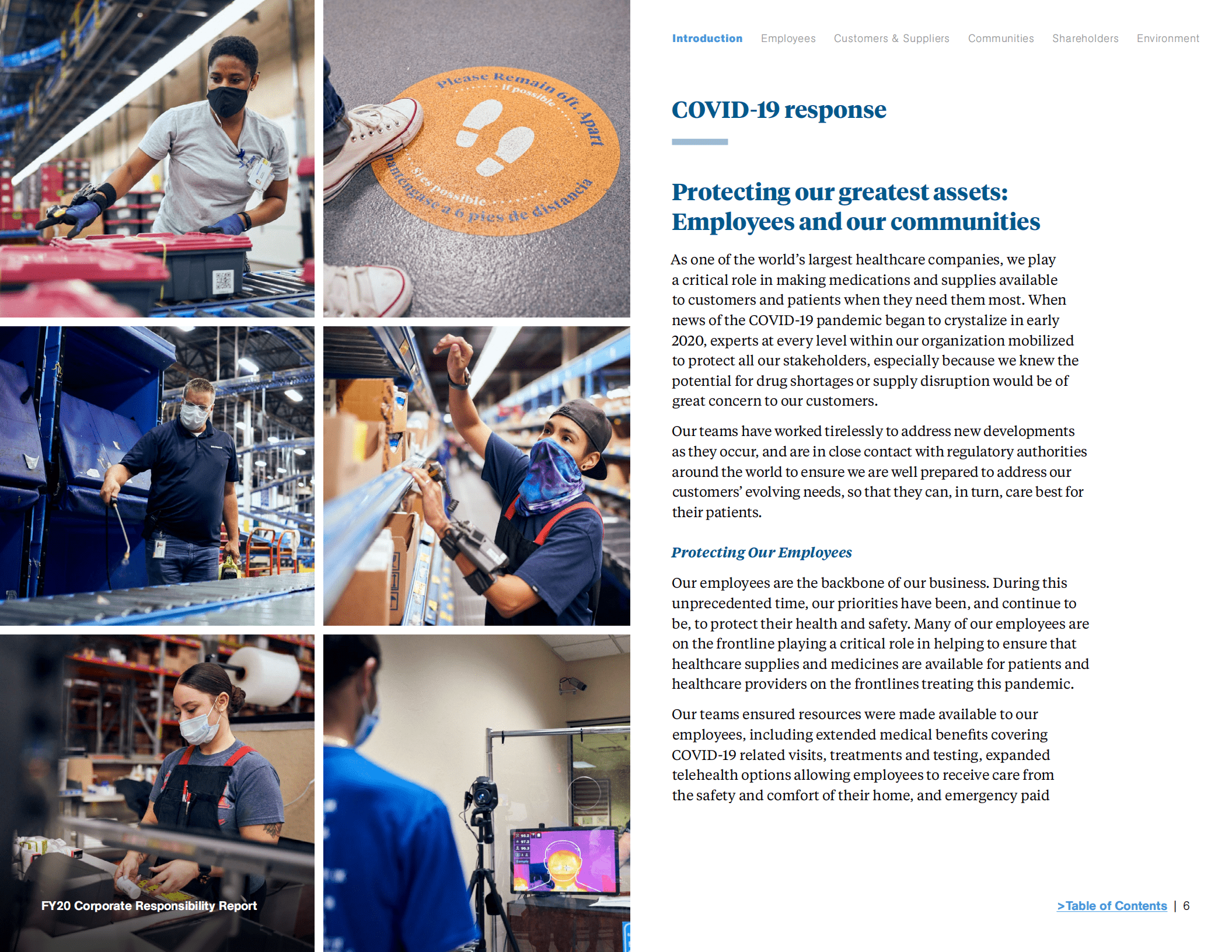 麦克森公司（MCKESSON）2020财年企业社会责任报告（英文版）.pdf 第6页