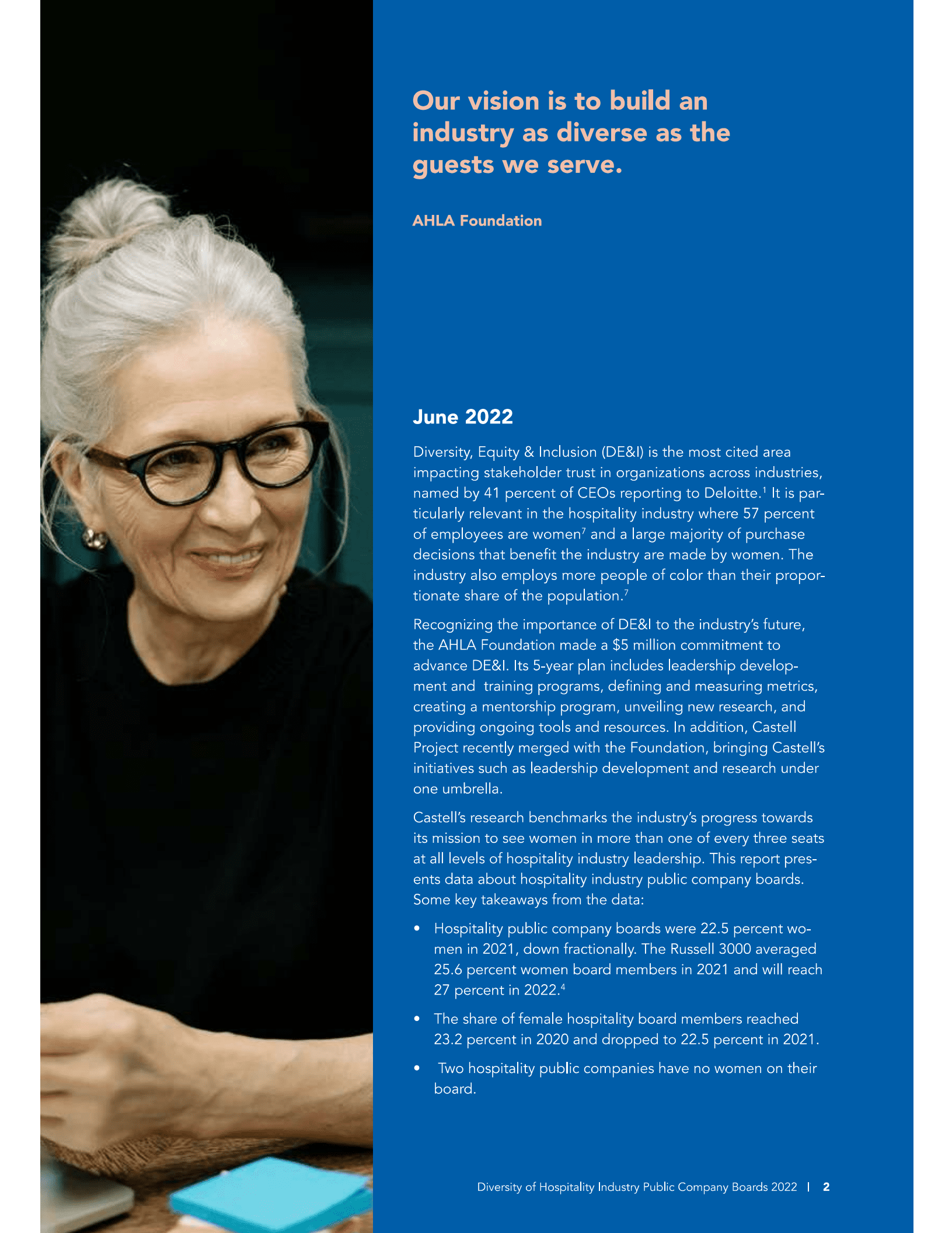美国酒店协会（AHLA）：2022年酒店行业上市公司董事会多样性研究报告（英文版）.pdf 第2页