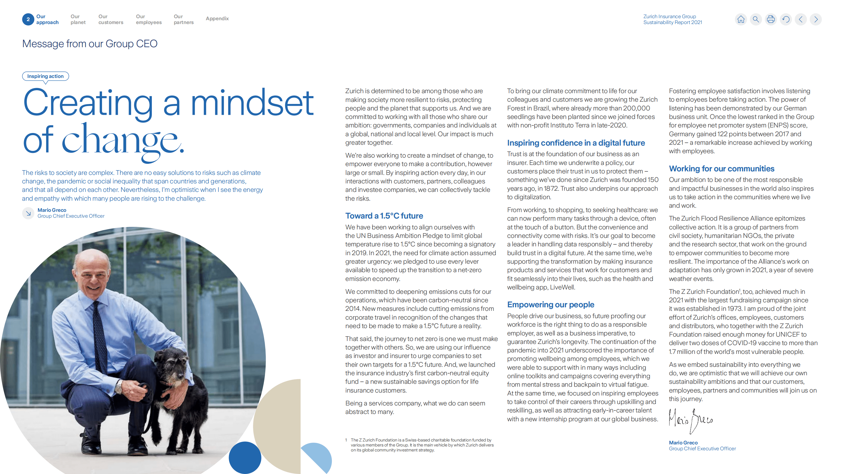 苏黎世保险集团（Zurich Insurance Group）2021年可持续发展报告（英文版）.pdf 第4页