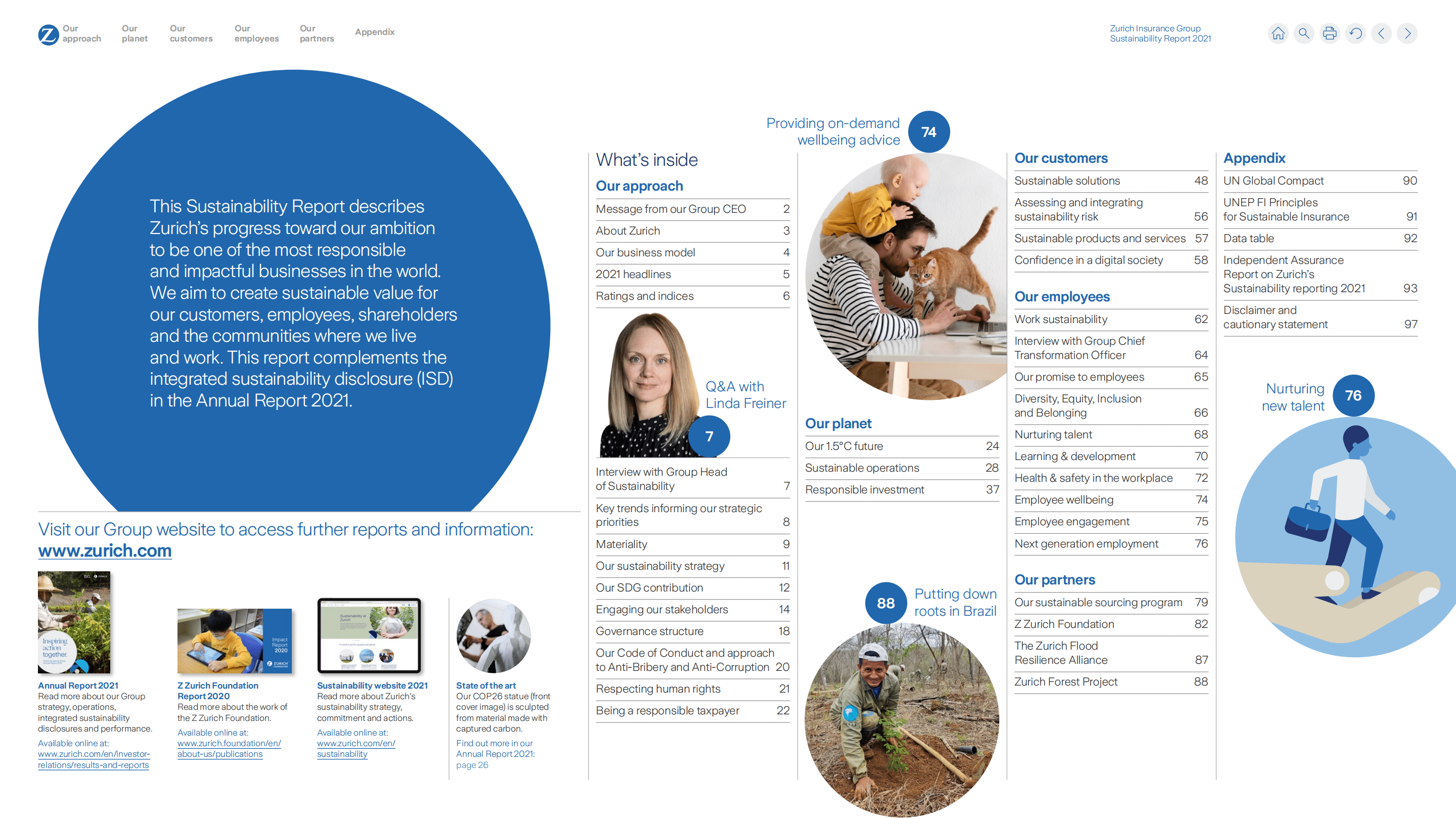 苏黎世保险集团（Zurich Insurance Group）2021年可持续发展报告（英文版）.pdf 第2页
