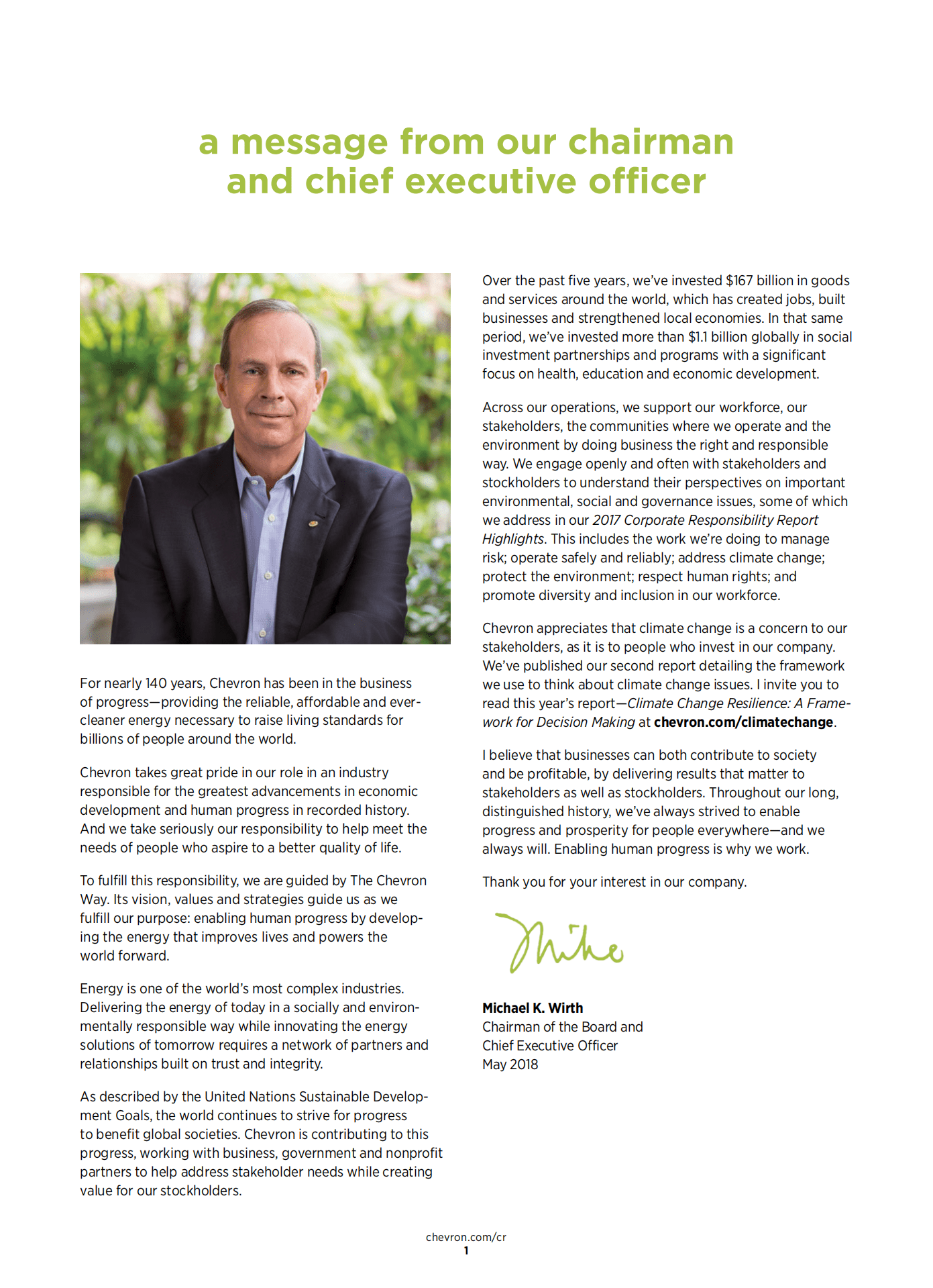 雪佛龙（CHEVRON）2017年企业社会责任报告（英文版）.pdf 第3页