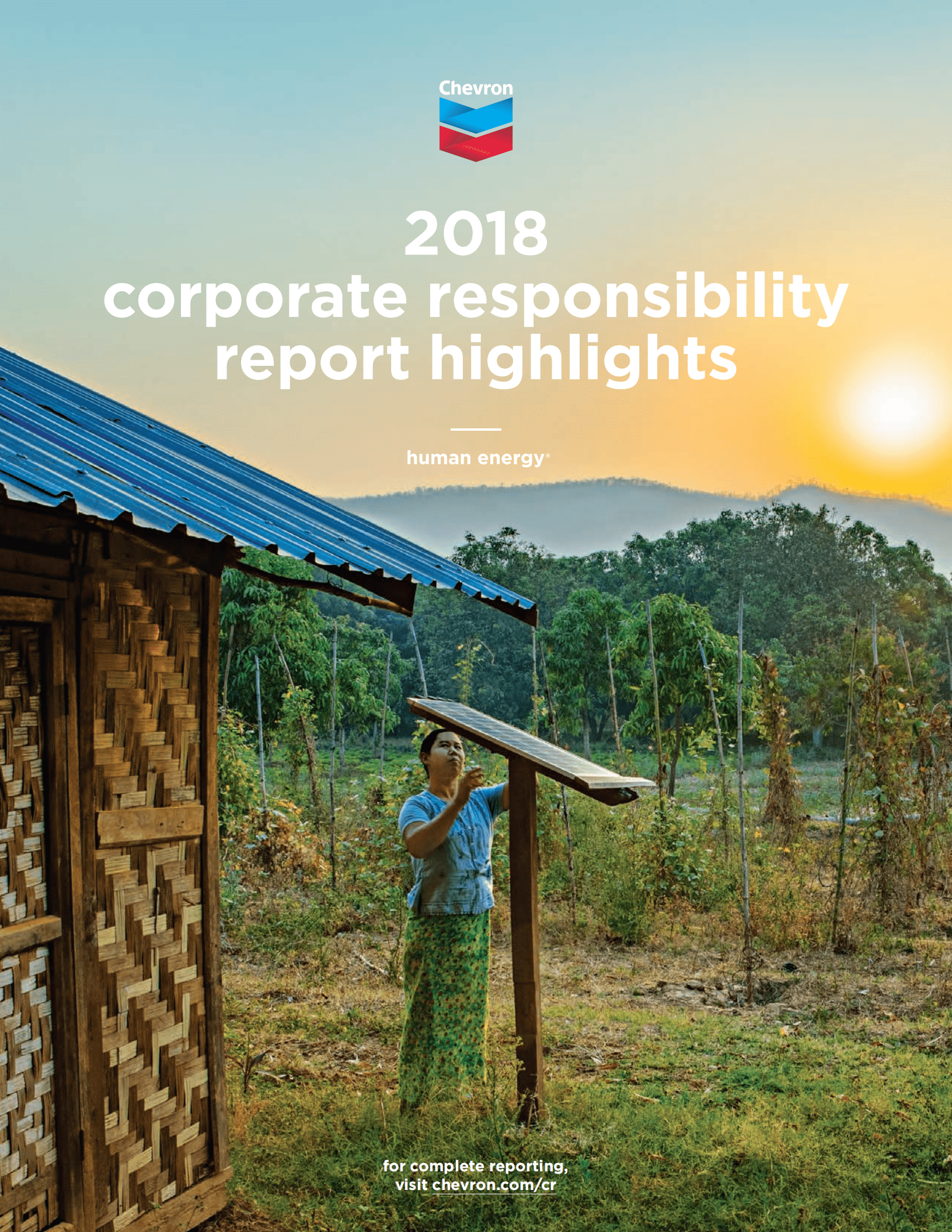 雪佛龙（CHEVRON）2018年企业社会责任报告（英文版）.pdf 第1页