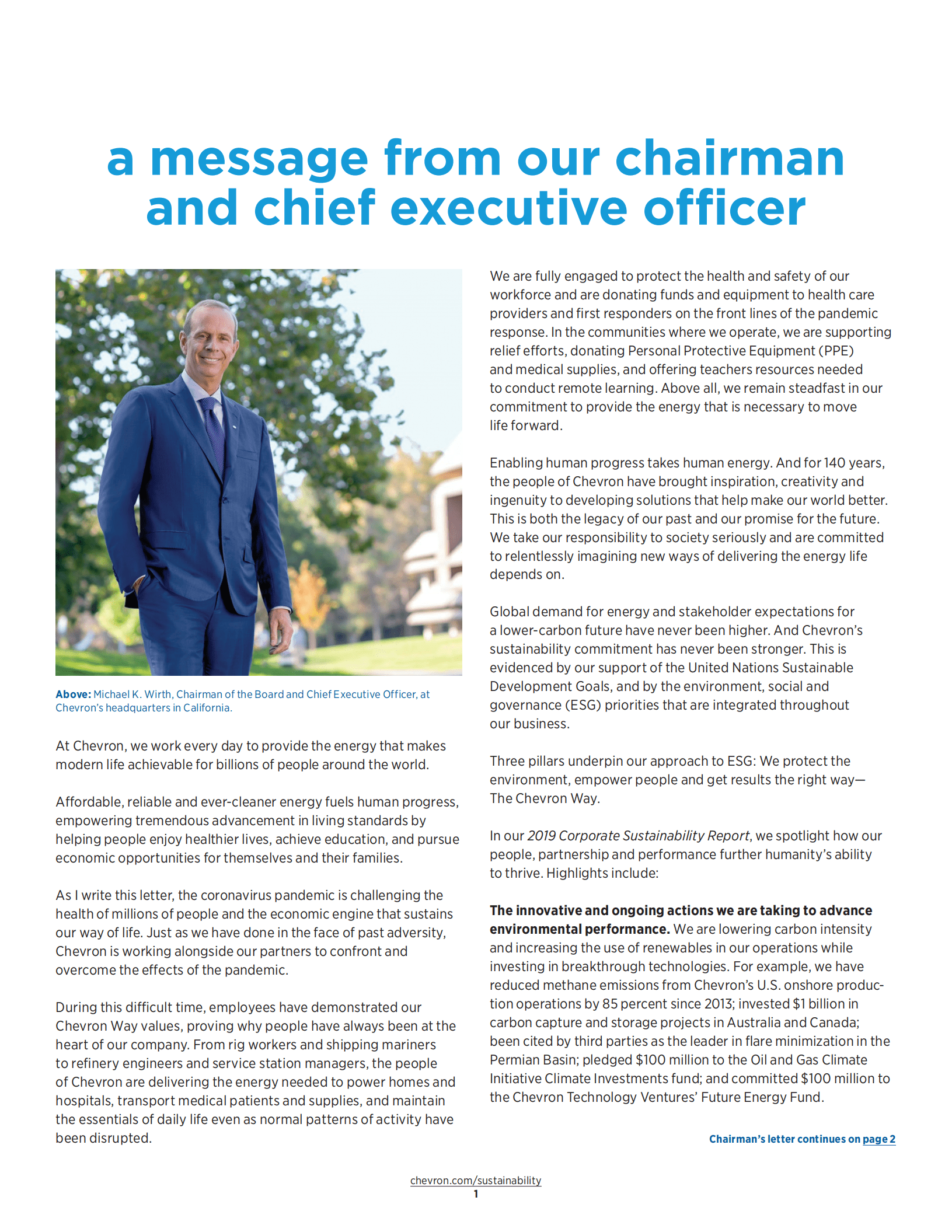 雪佛龙（CHEVRON）2019年企业社会责任报告（英文版）.pdf 第3页