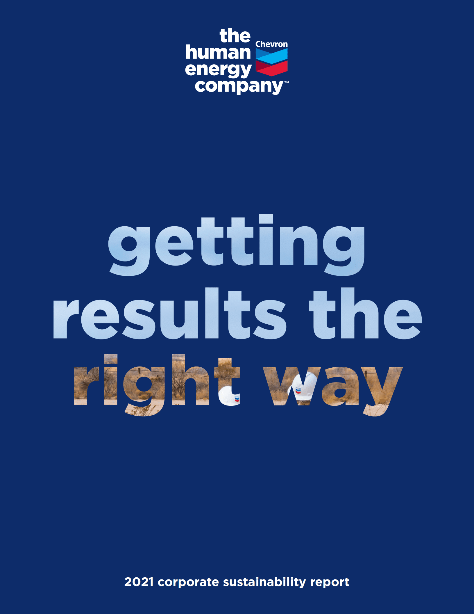 雪佛龙（CHEVRON）2021年企业社会责任报告（英文版）.pdf 第1页