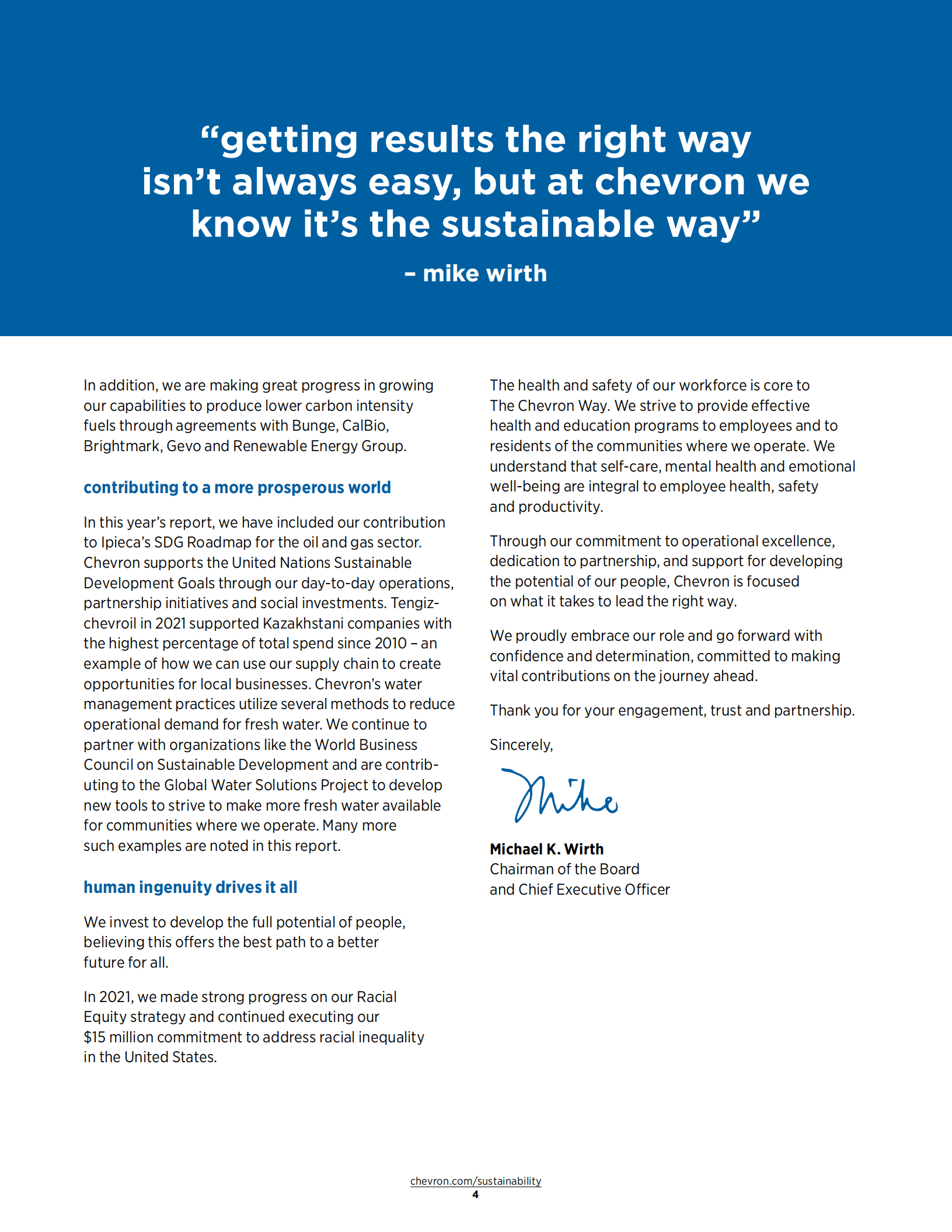 雪佛龙（CHEVRON）2021年企业社会责任报告（英文版）.pdf 第6页