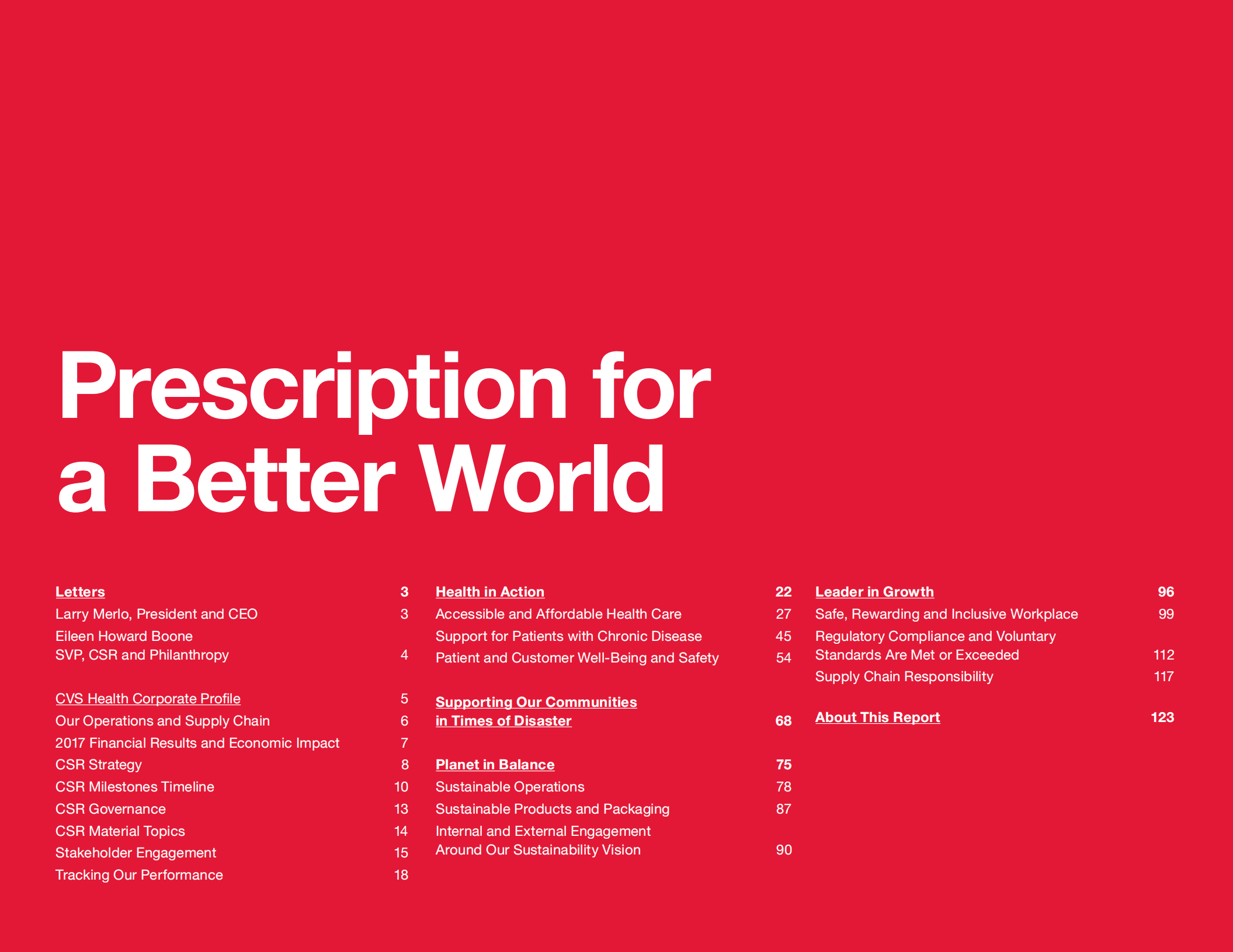 CVS Health2017年企业社会责任报告（英文版）.pdf 第2页