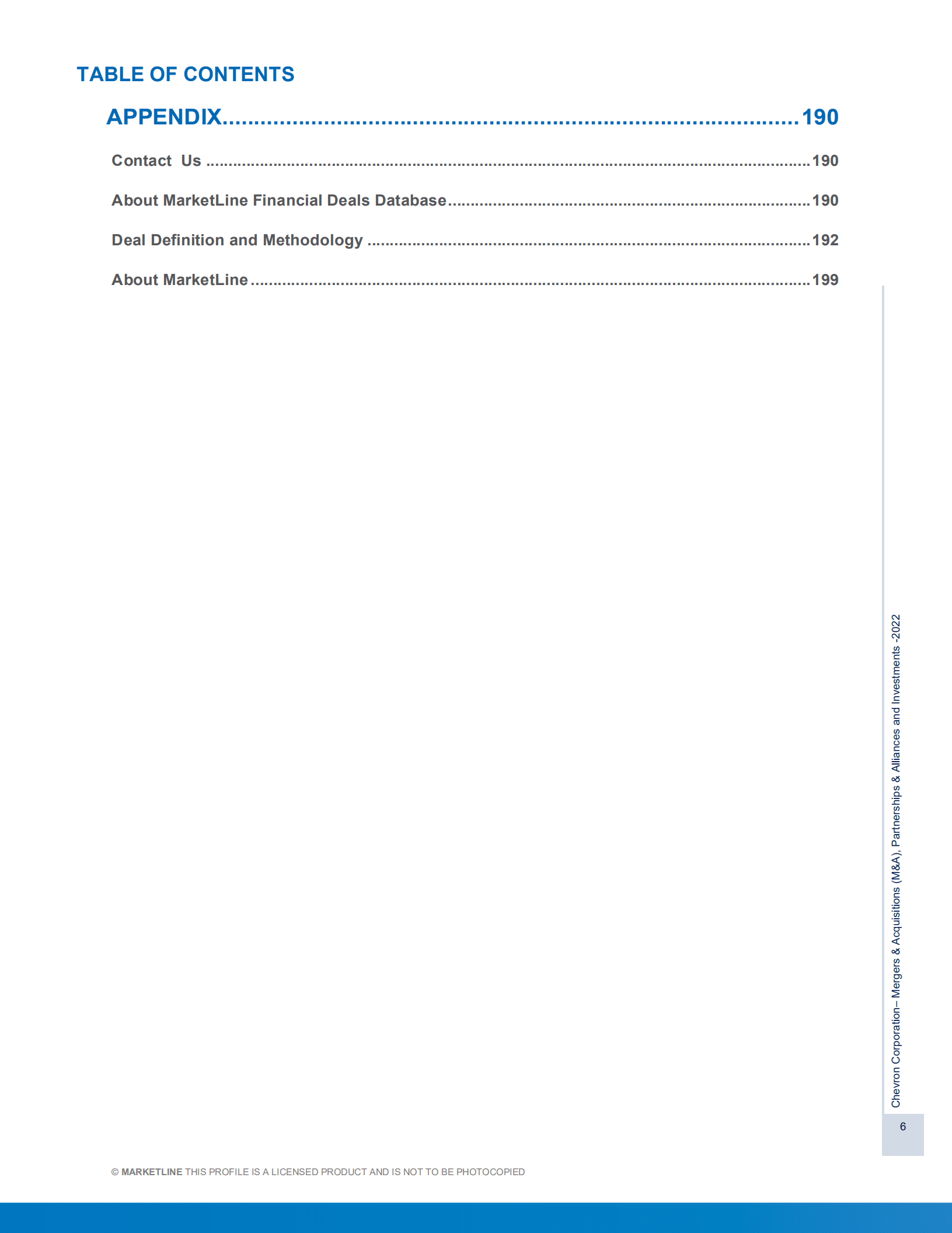 MarketLine：雪佛龙（CHEVRON）公司并购、联盟与投资分析报告（英文版）.pdf 第6页