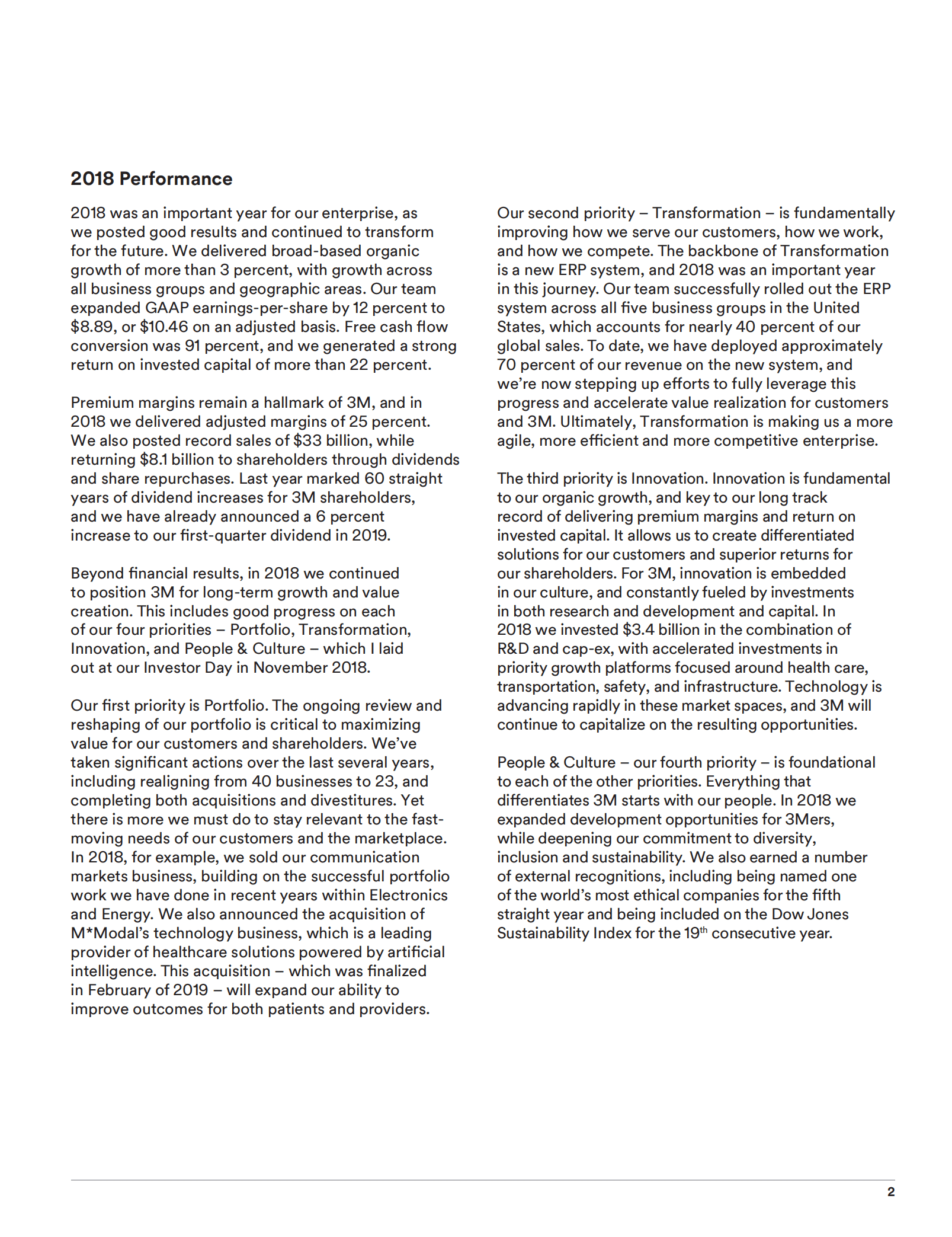 3M公司（3M COMPANY）2018年年度报告（英文版）.pdf 第3页