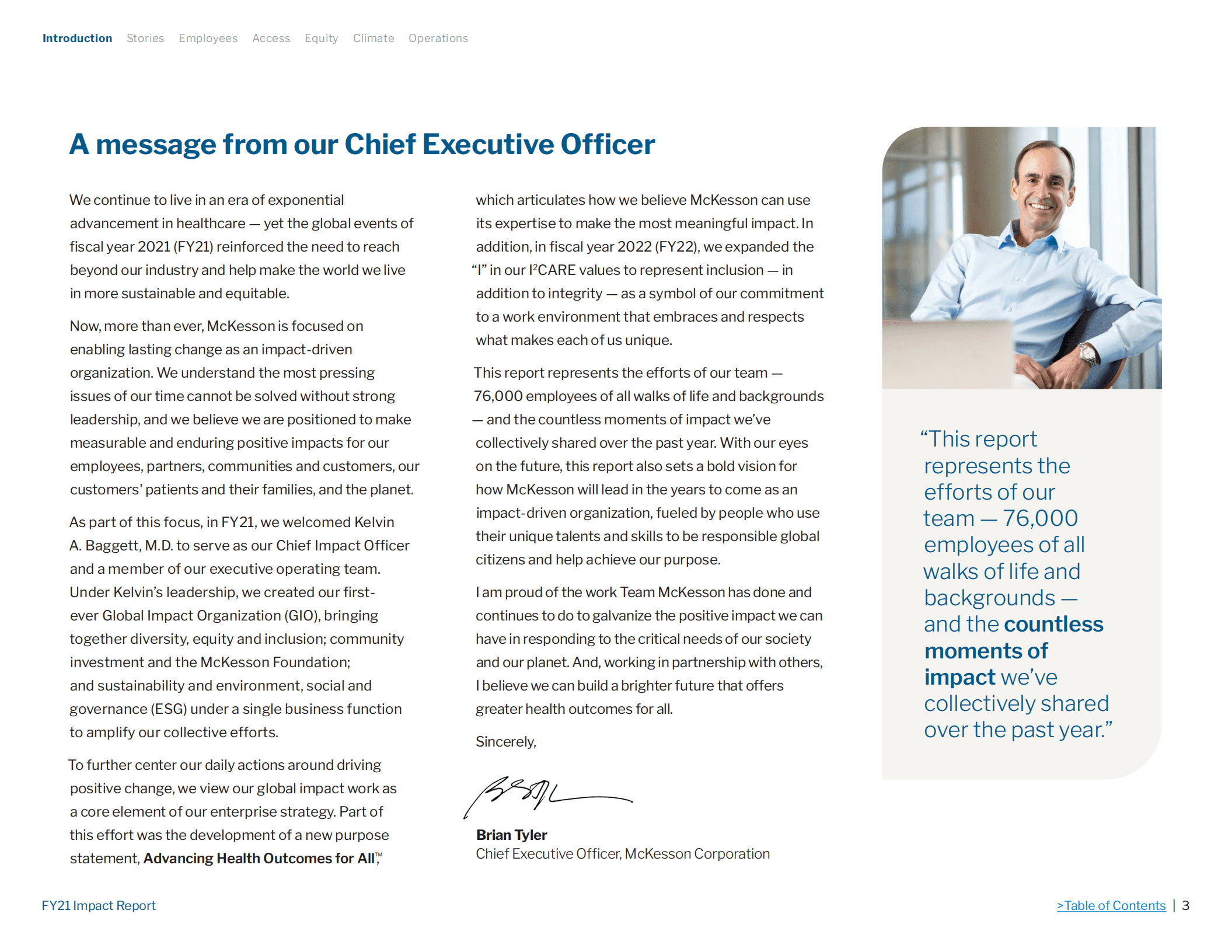 麦克森公司（MCKESSON）2021财年企业社会责任报告（英文版）.pdf 第3页