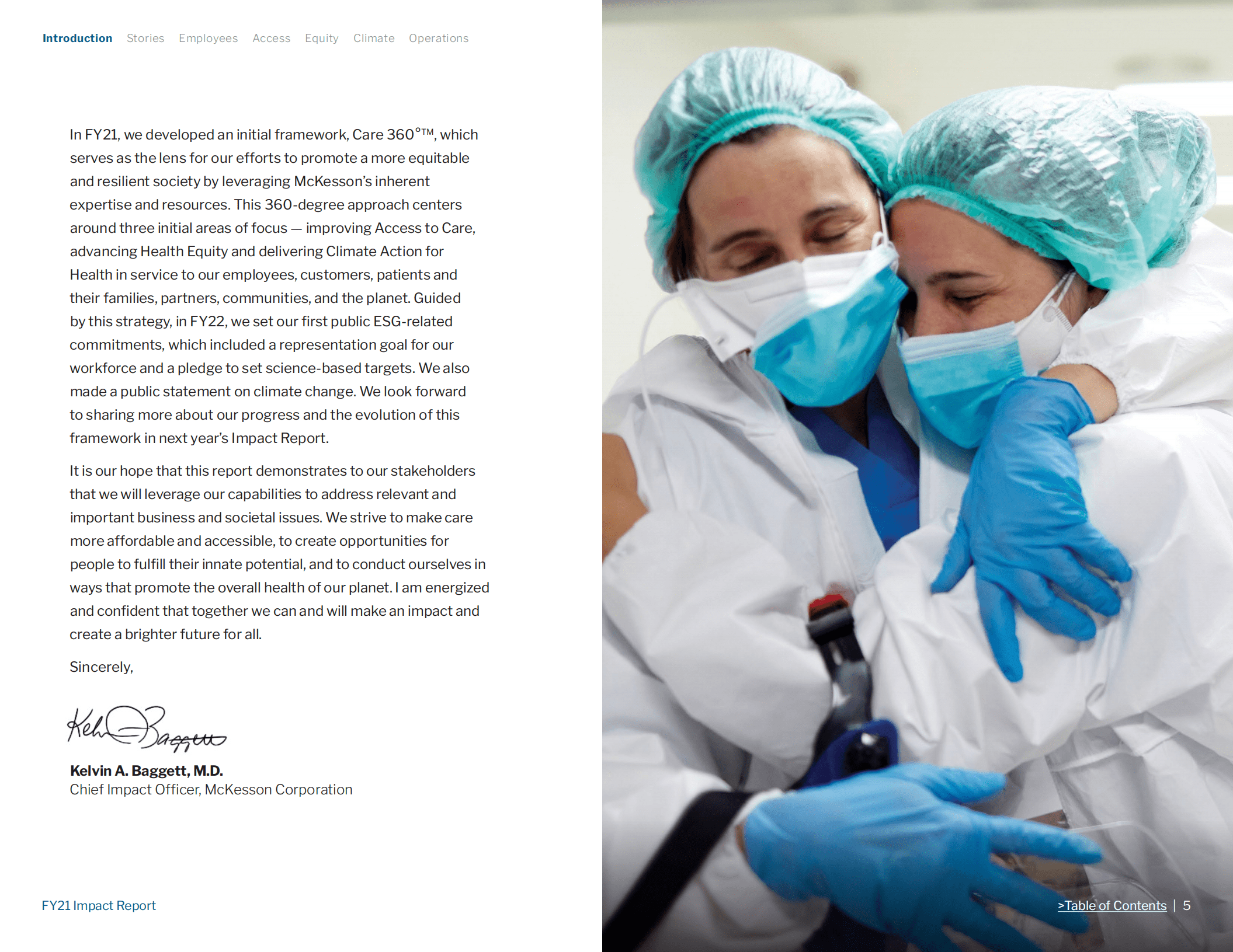 麦克森公司（MCKESSON）2021财年企业社会责任报告（英文版）.pdf 第5页