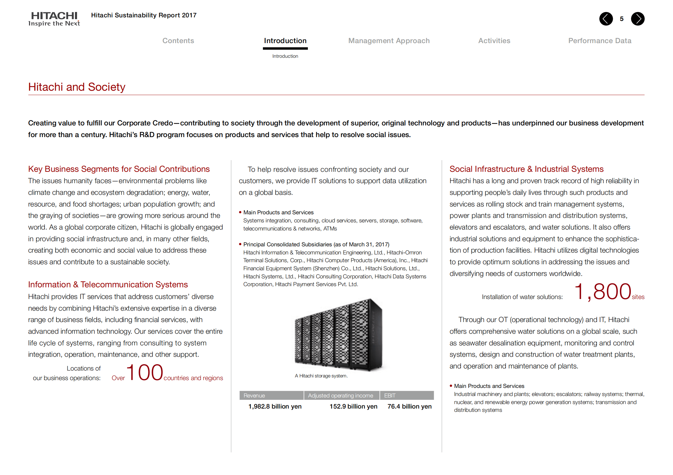 日立（HITACHI）2017年可持续发展报告（英文版）.pdf 第6页