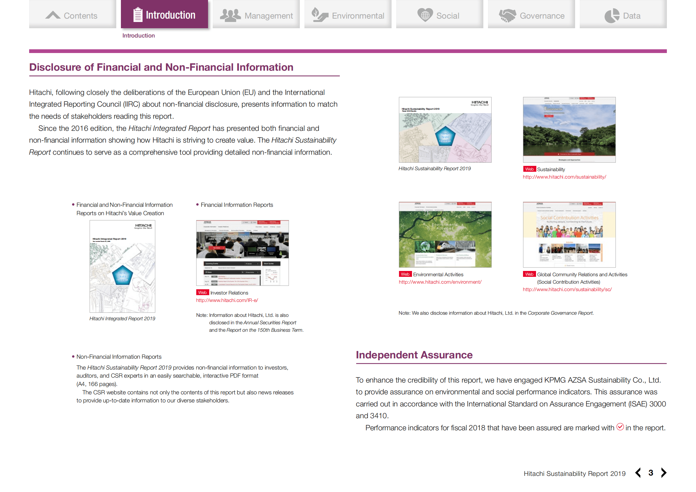 日立（HITACHI）2019年可持续发展报告（英文版）.pdf 第4页