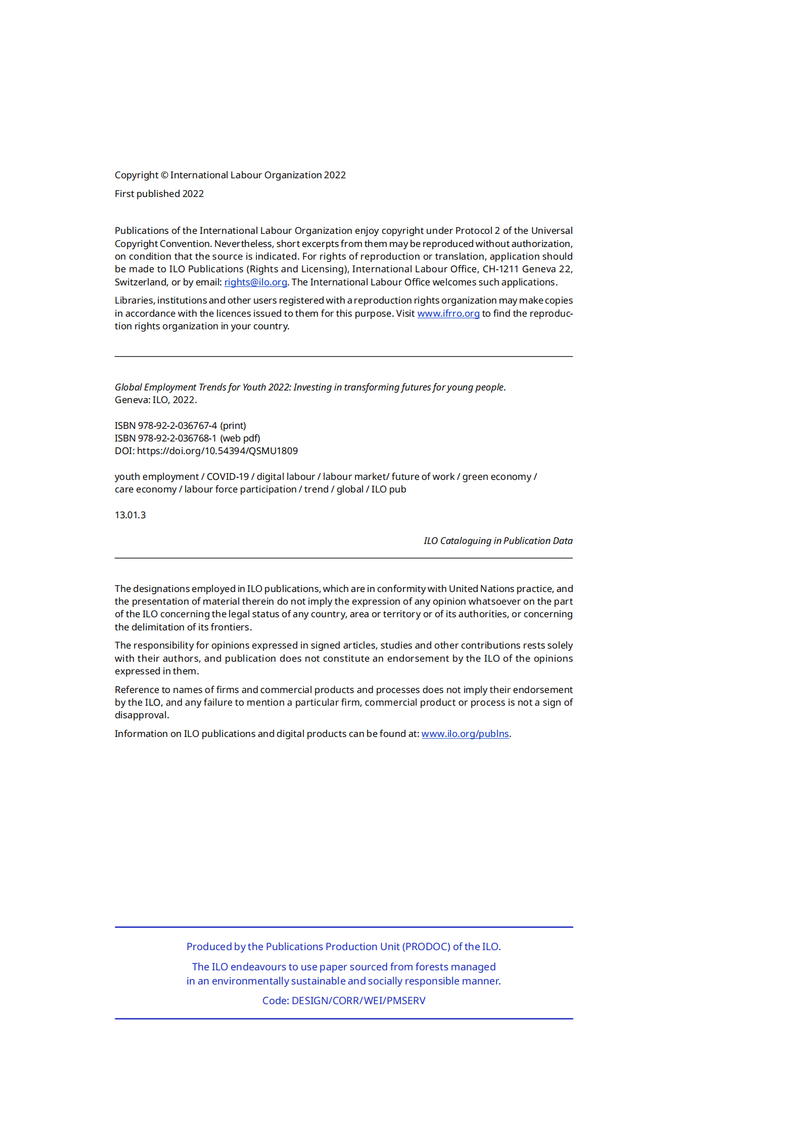 国际劳工组织（ILO）：2022年全球青年就业趋势报告（英文版）.pdf 第3页