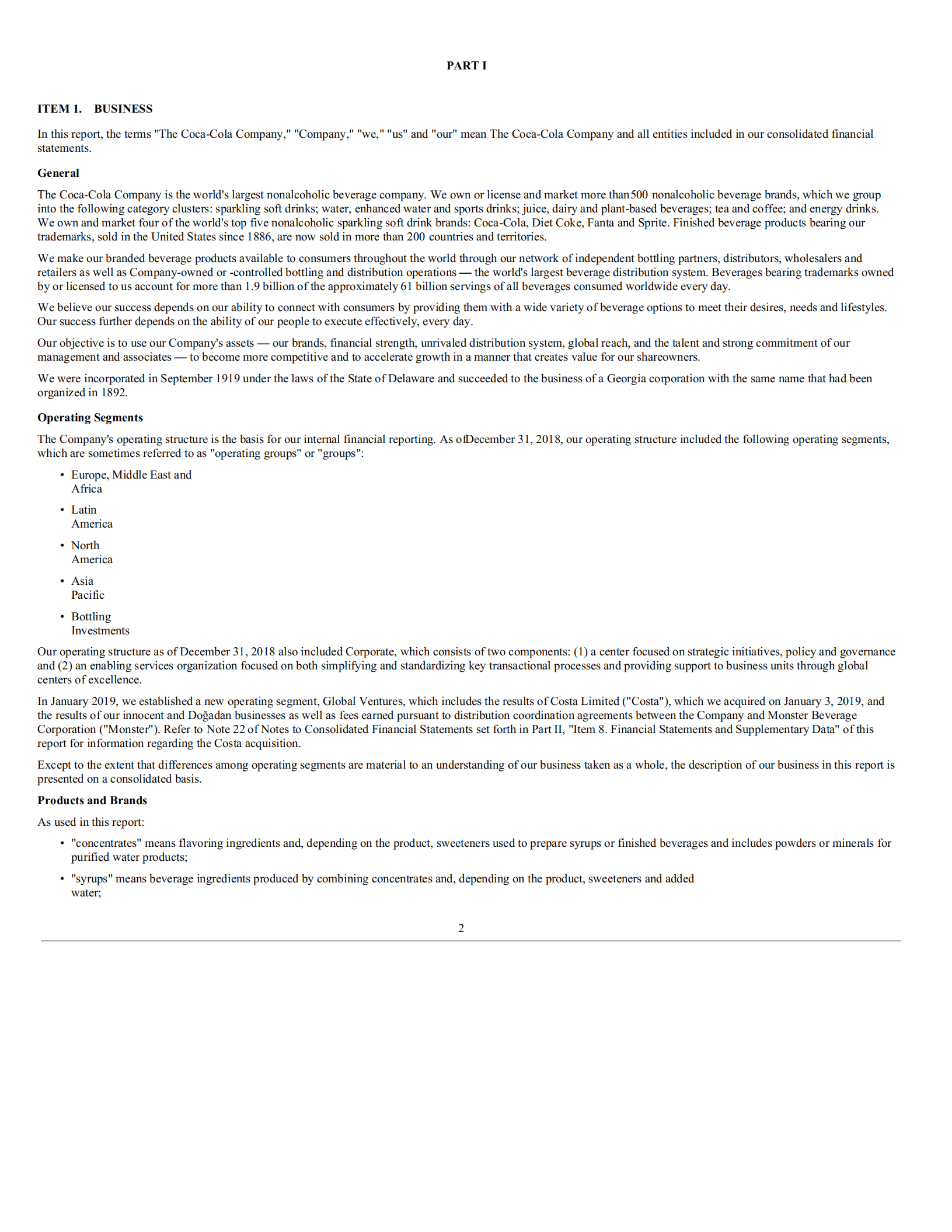 可口可乐公司（COCA-COLA）2018年年度报告（英文版）.pdf 第4页
