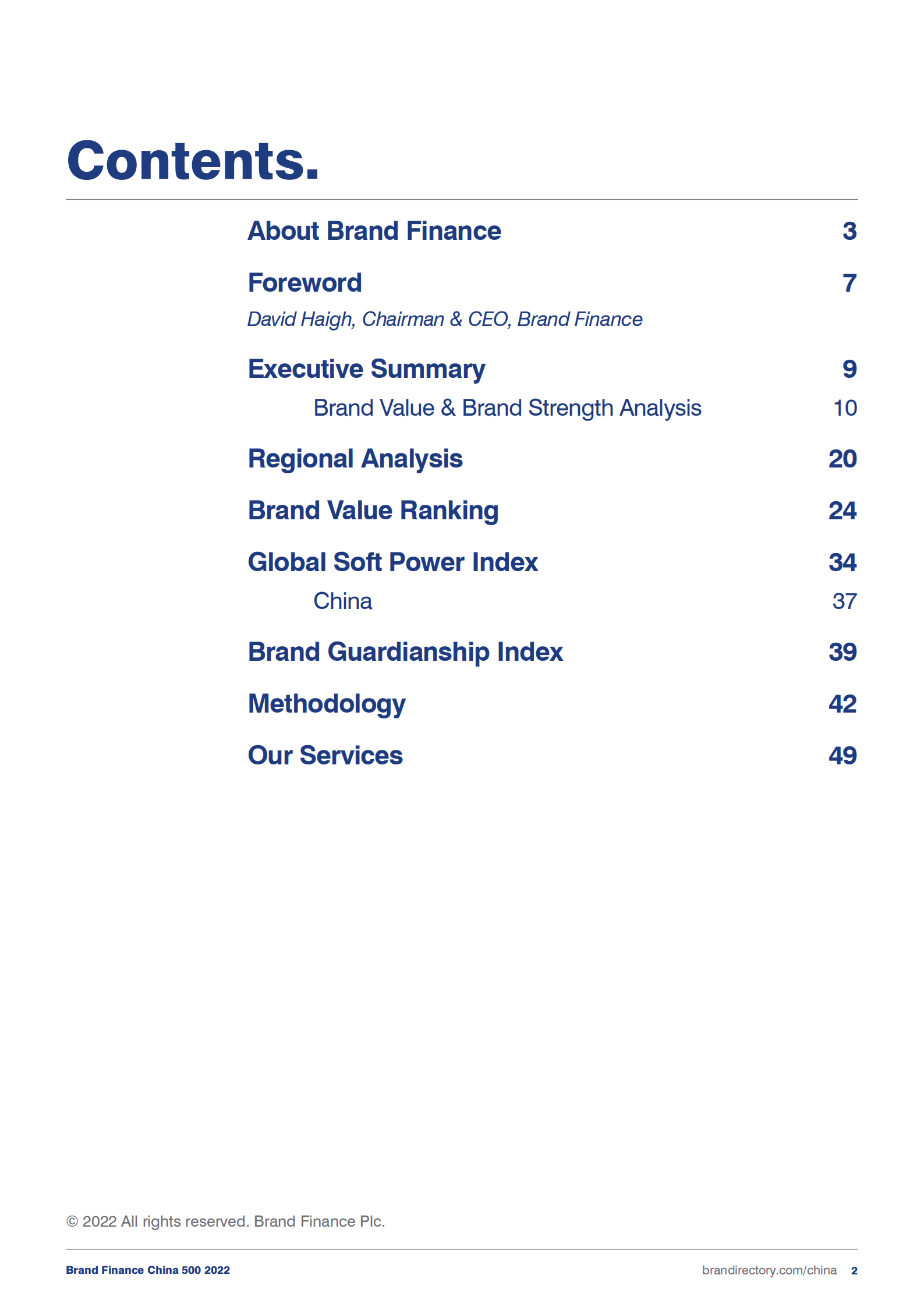 品牌金融（Brand Finance）：2022年中国品牌价值500强年度报告（英文版）.pdf 第2页