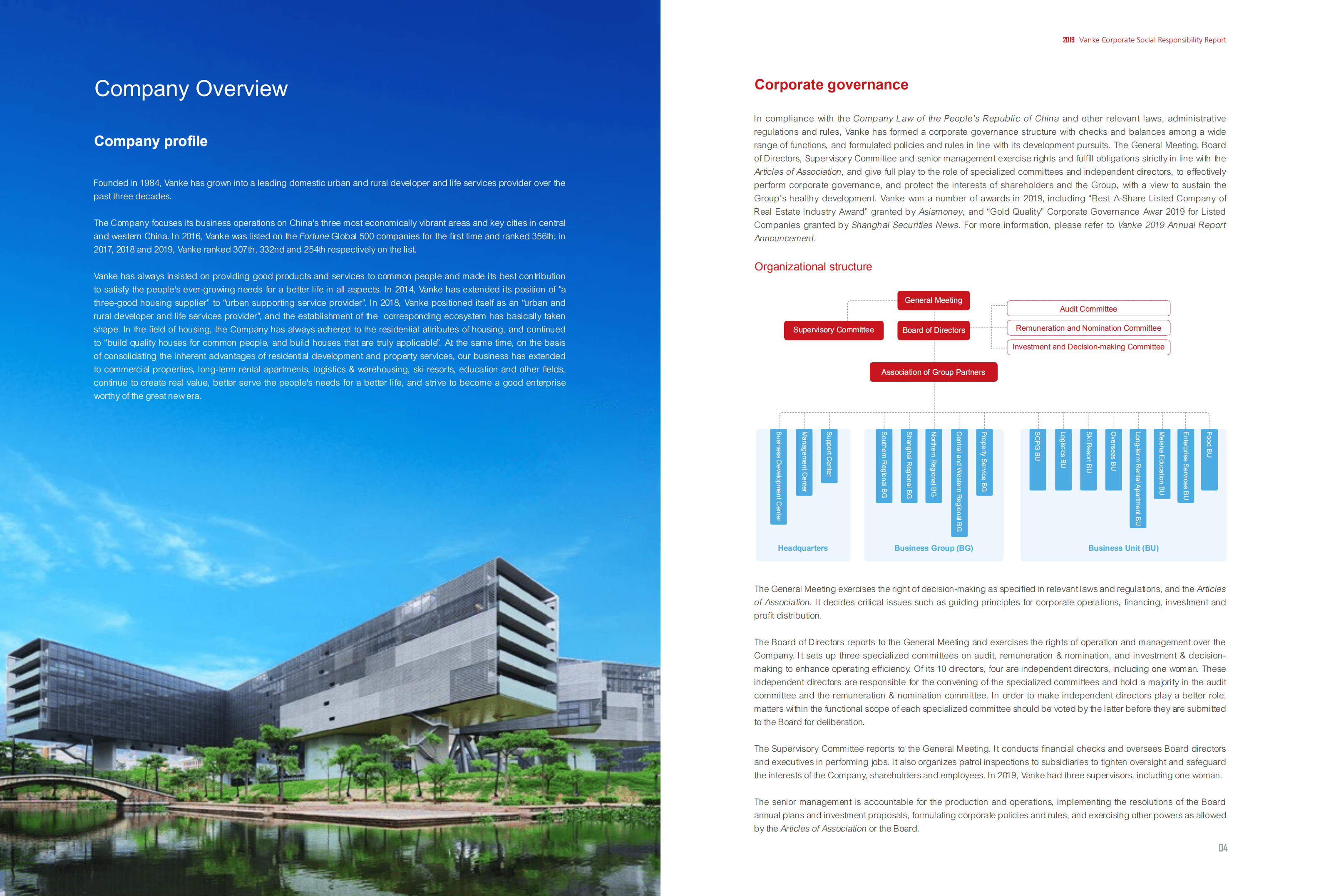万科企业股份有限公司（CHINA VANKE）2019年企业社会责任报告（英文版）.pdf 第4页