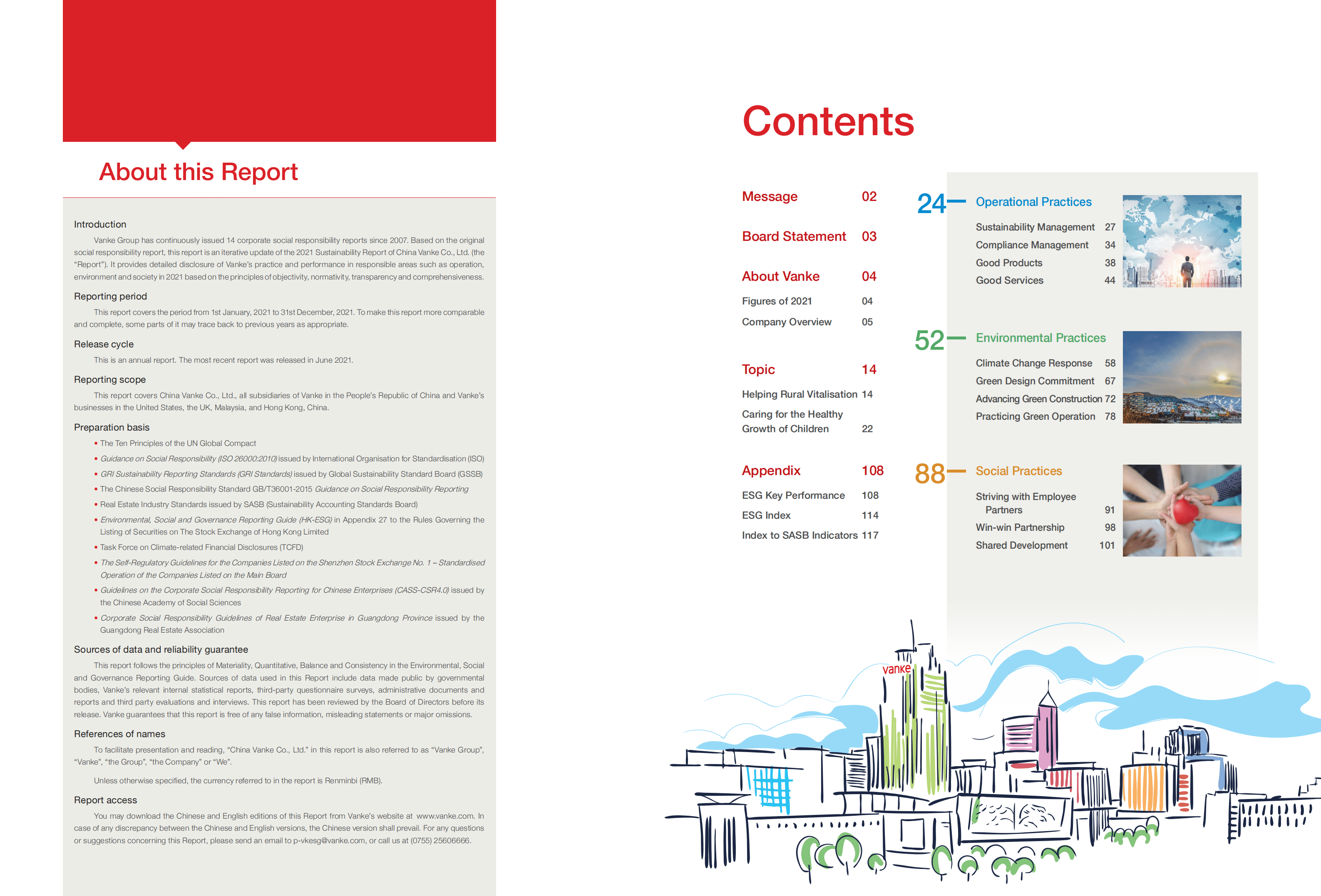 万科企业股份有限公司（CHINA VANKE）2021年可持续发展报告（英文版）.pdf 第2页