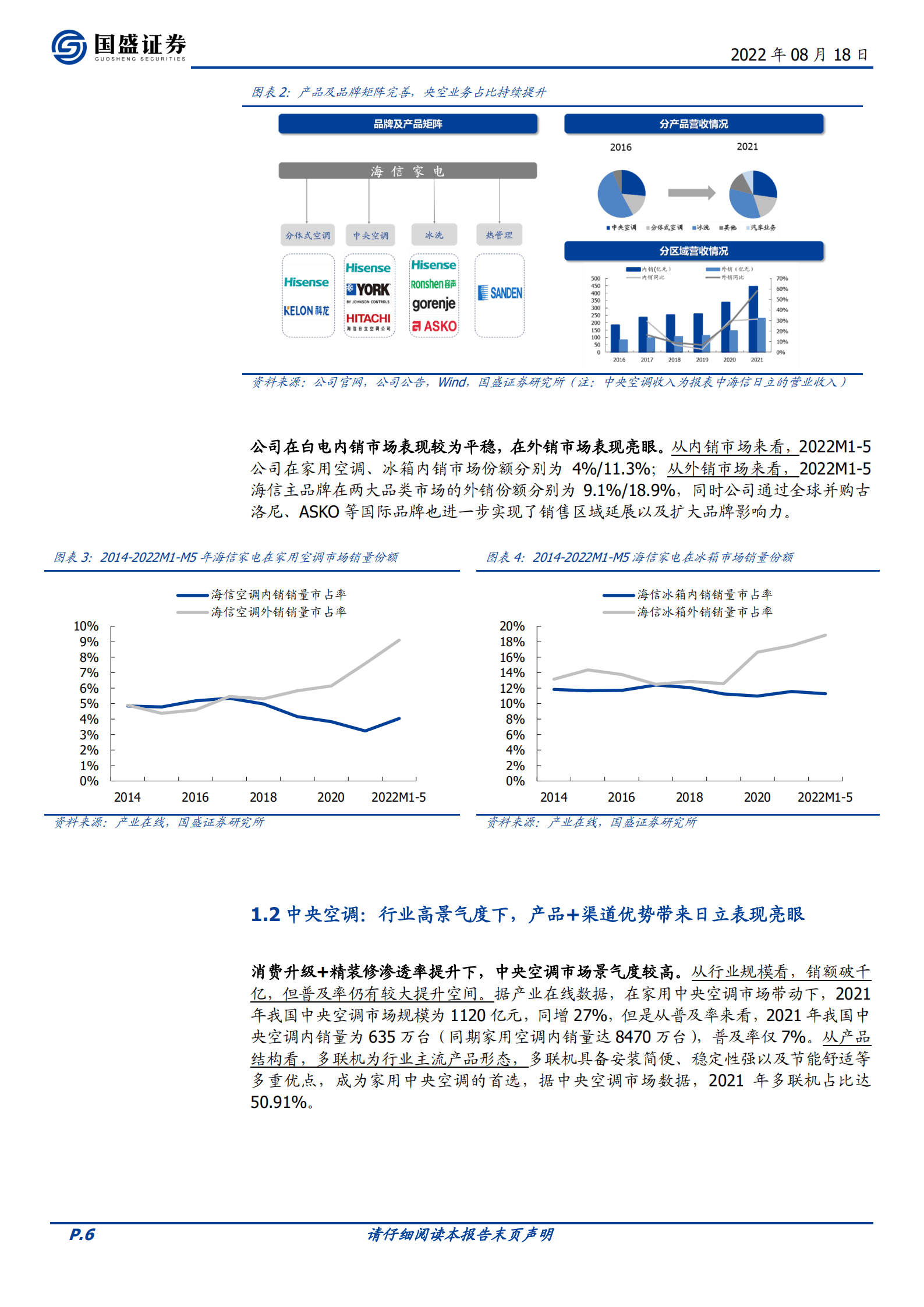 海信家电-家电主业稳健，新能源车热管理业务开启新征程-220818.pdf 第6页